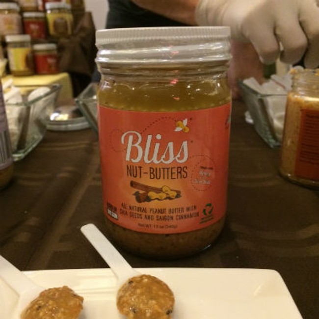a open jar of Bliss Nut-Butters