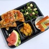 Sweet and Spicy Peanut Butter Sandwich on School Lunch Tray