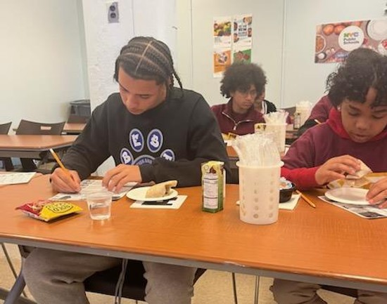 Student taste testing
