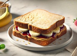 Frankie's peanut butter sandwich