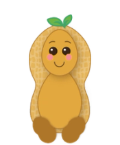 A happy peanut