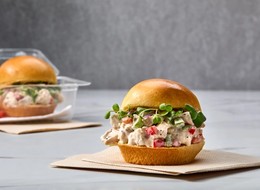Spicy Peanut Butter Chicken Salad Sliders