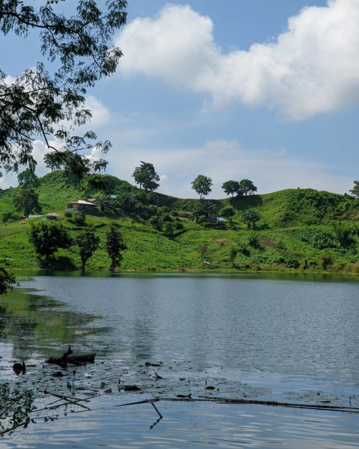 Mist between the green hills of Bandarban