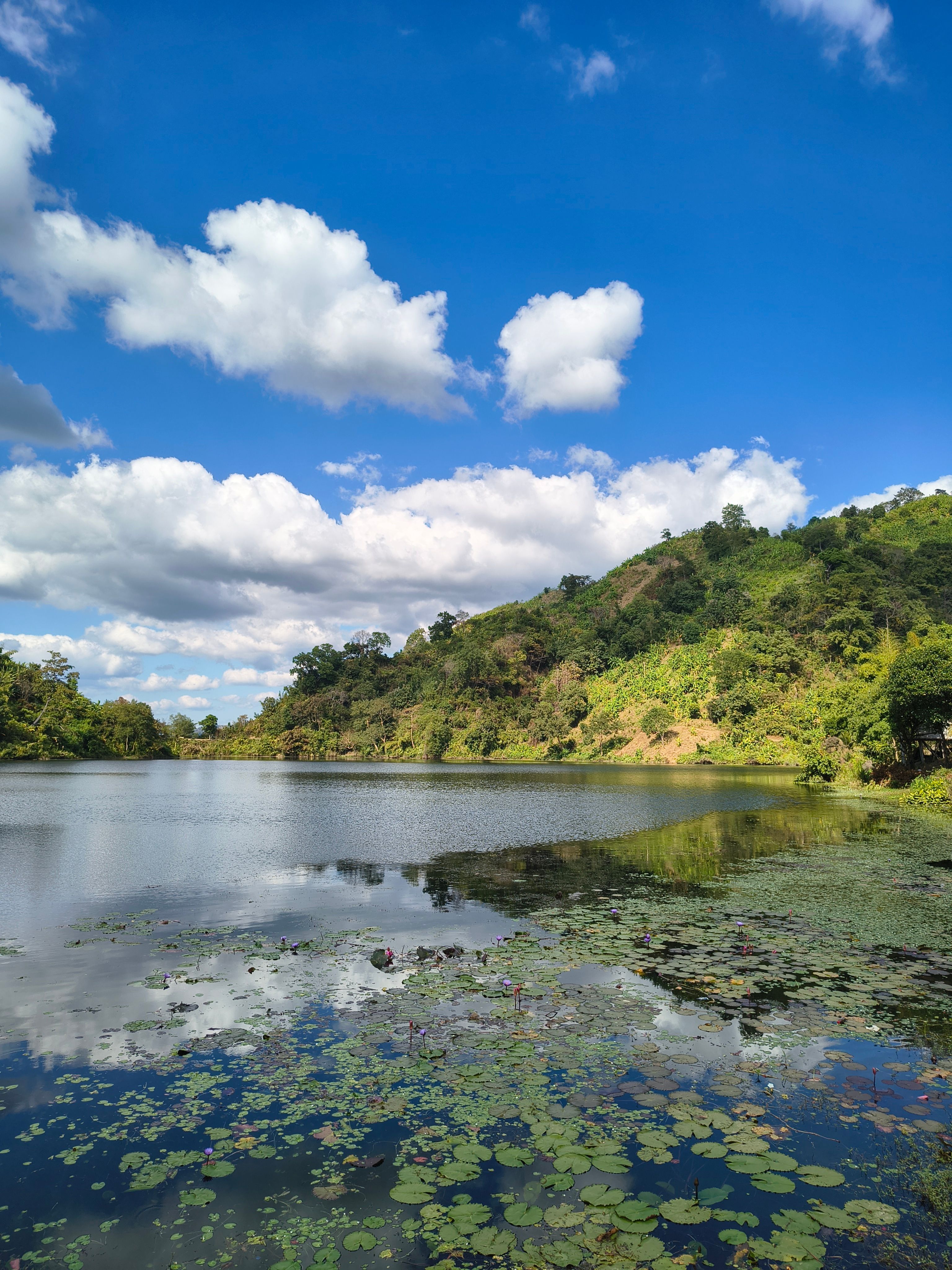 Hill country above a river valley in Bandarban