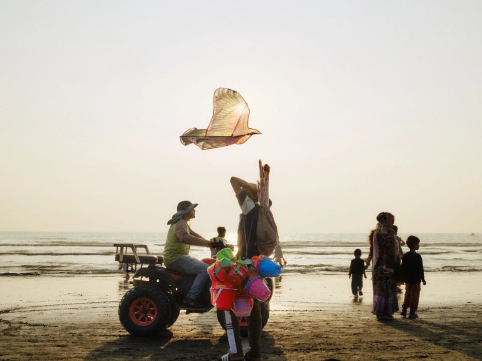Fishing boats on the sand at Cox's Bazar