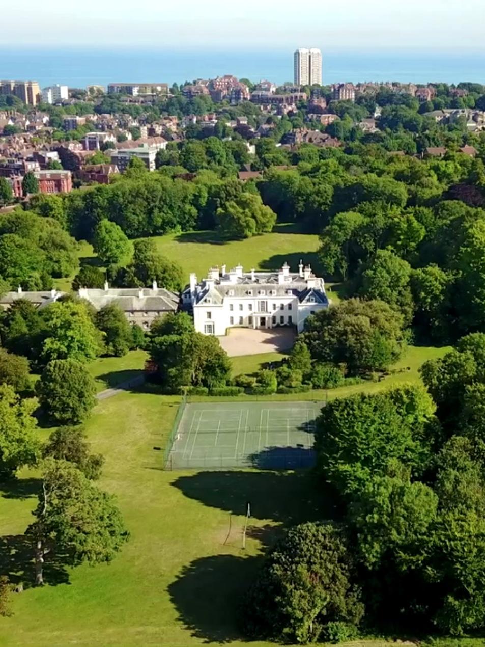 Arial shot of Eastbourne