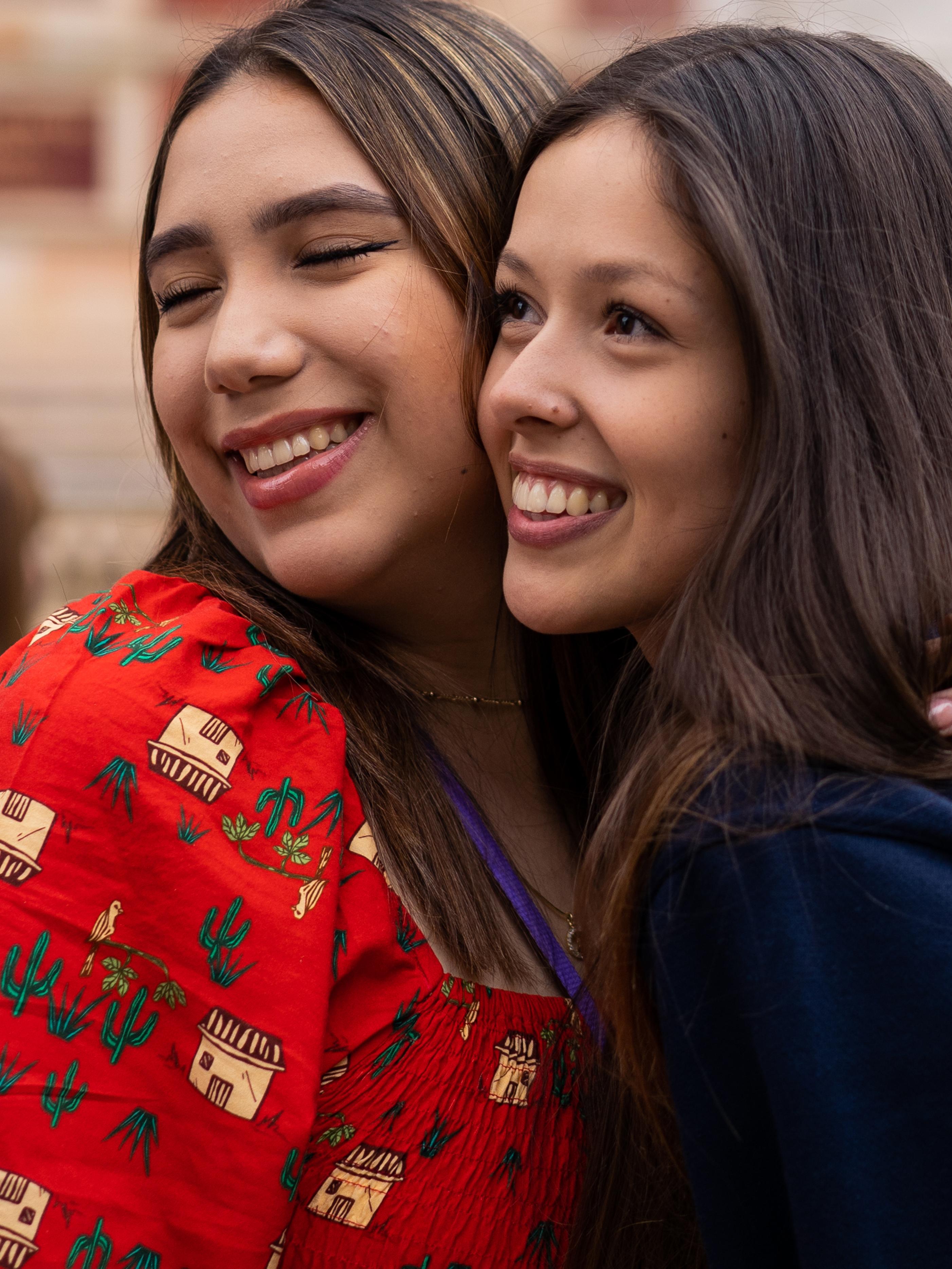Twin students in London