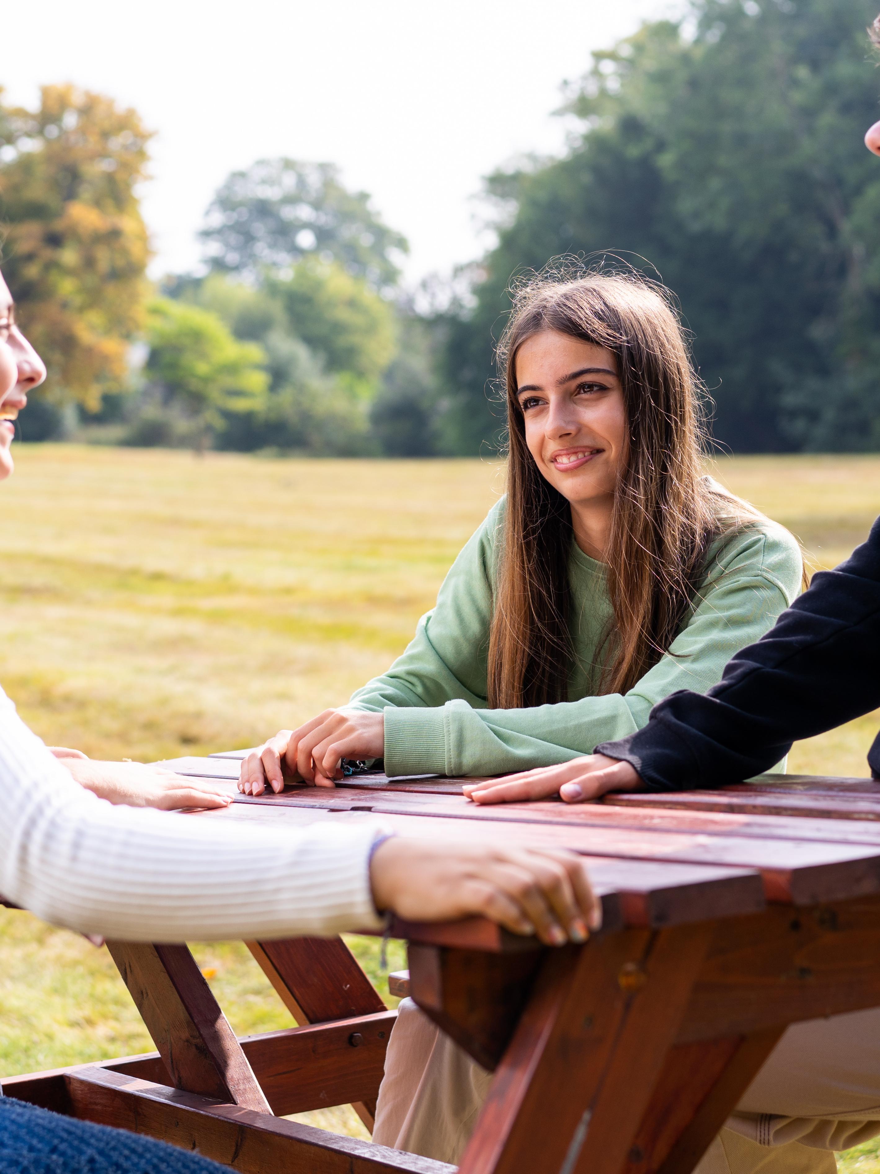 Garden benches on School