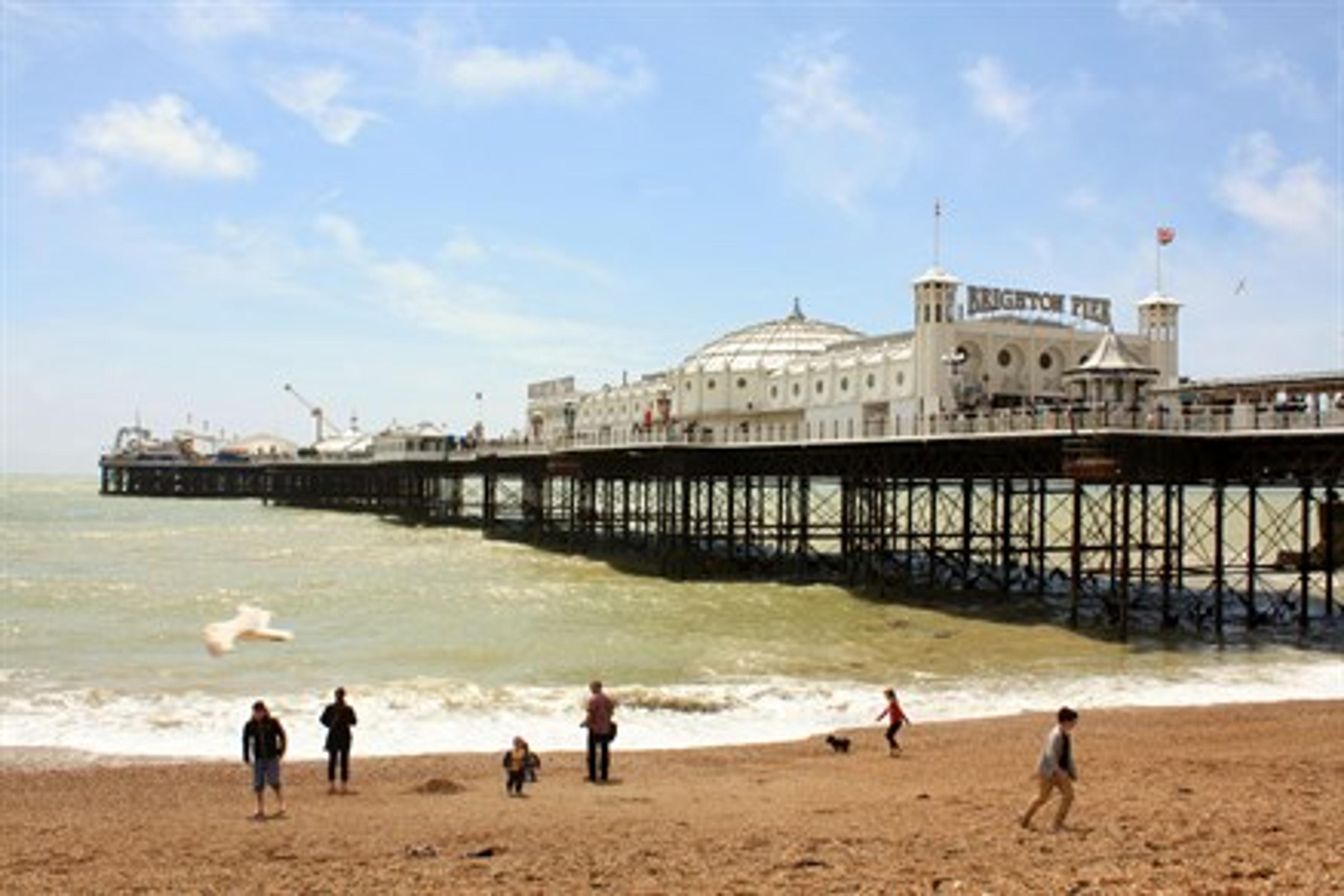 Brighton Pier And Beach