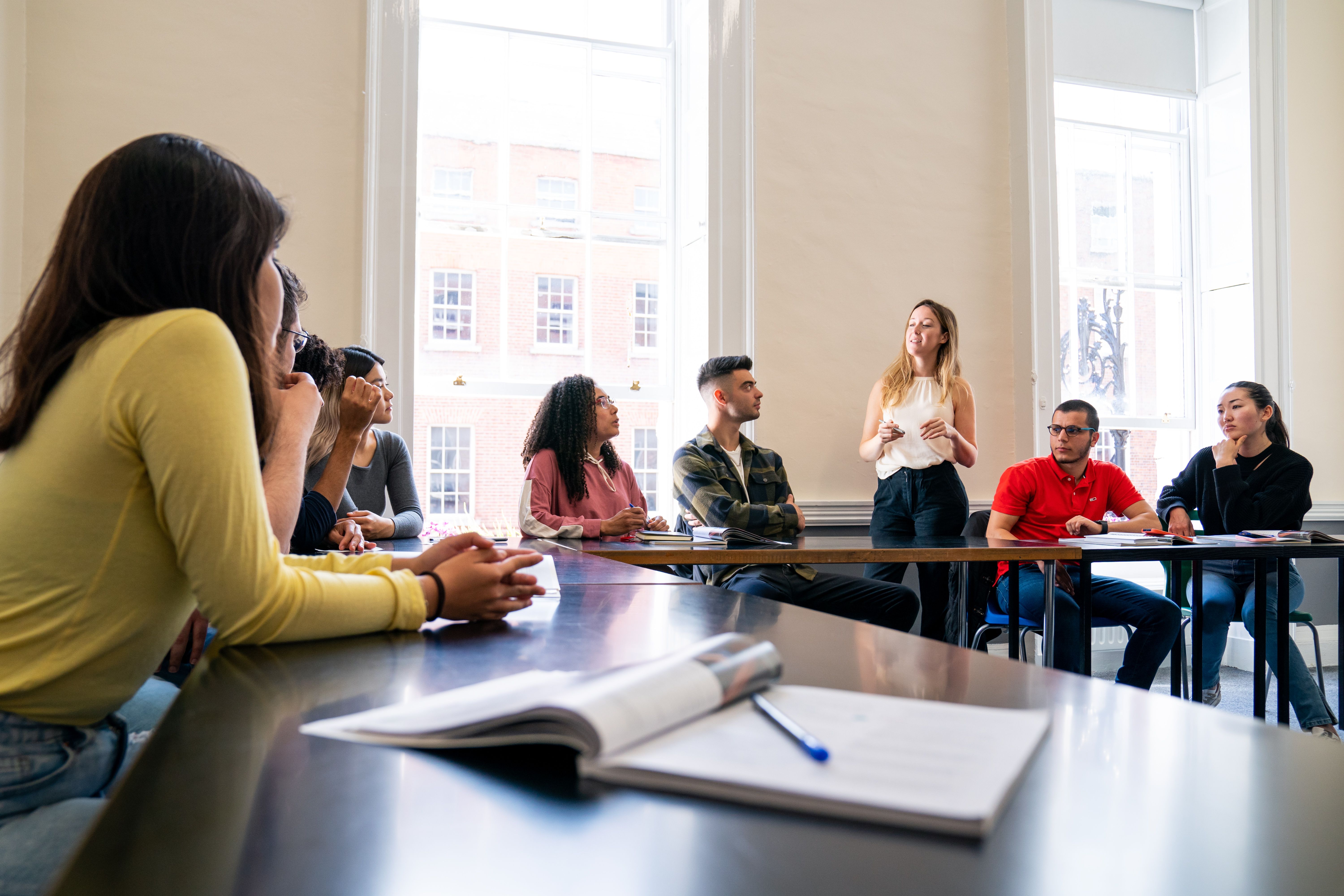 Students in classroom