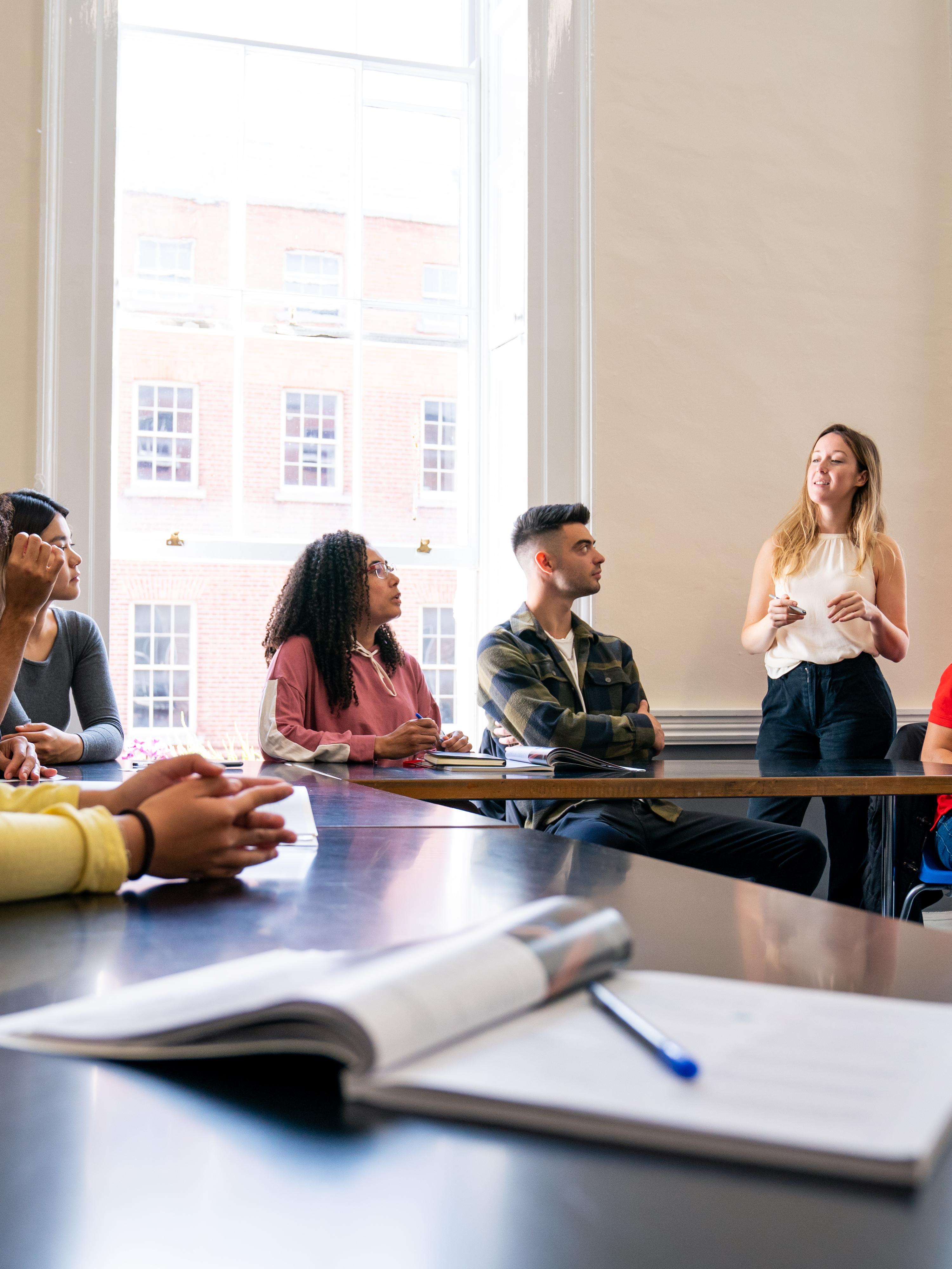 Students in classroom