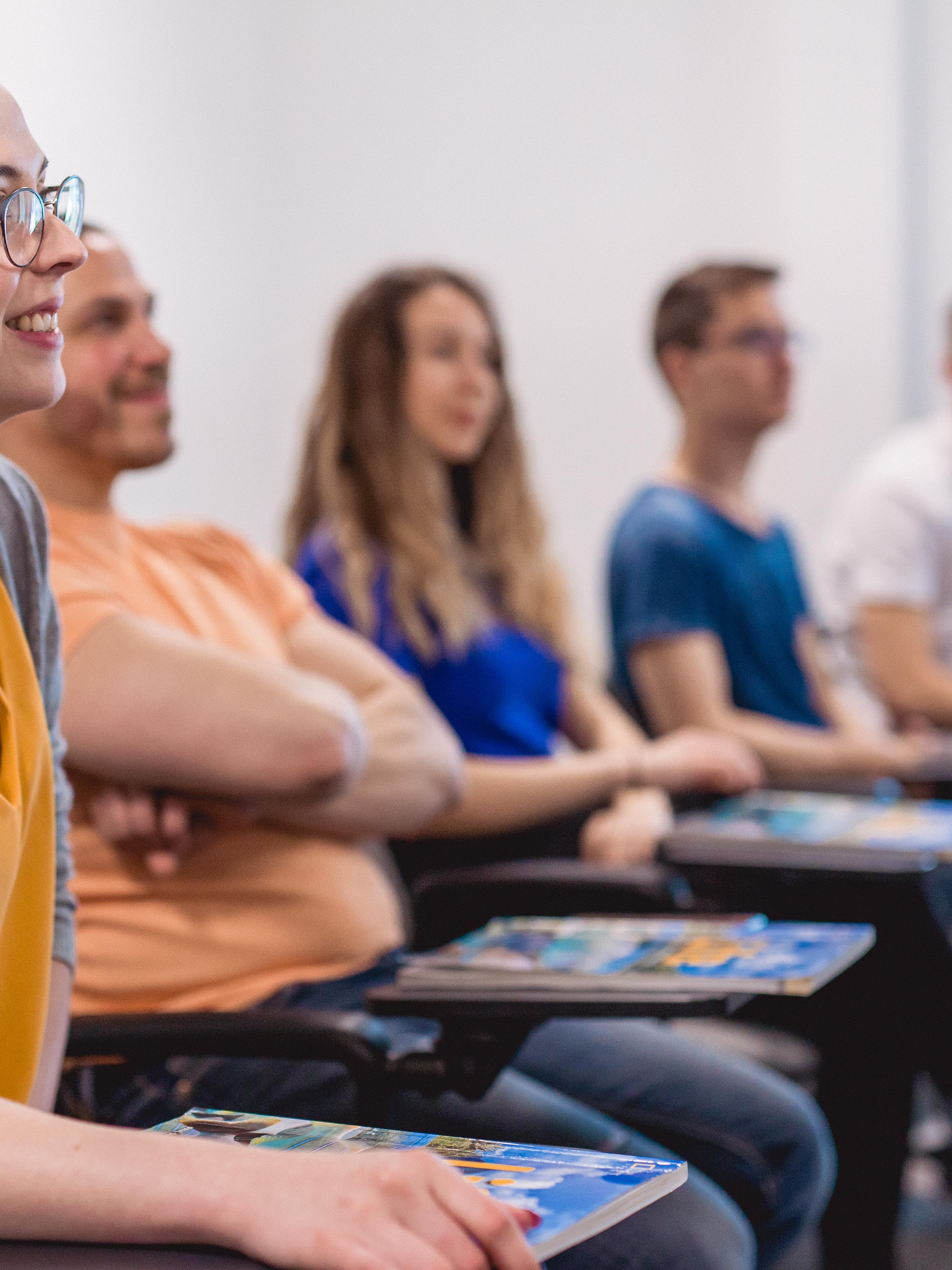 Students in a classroom at English Centre London