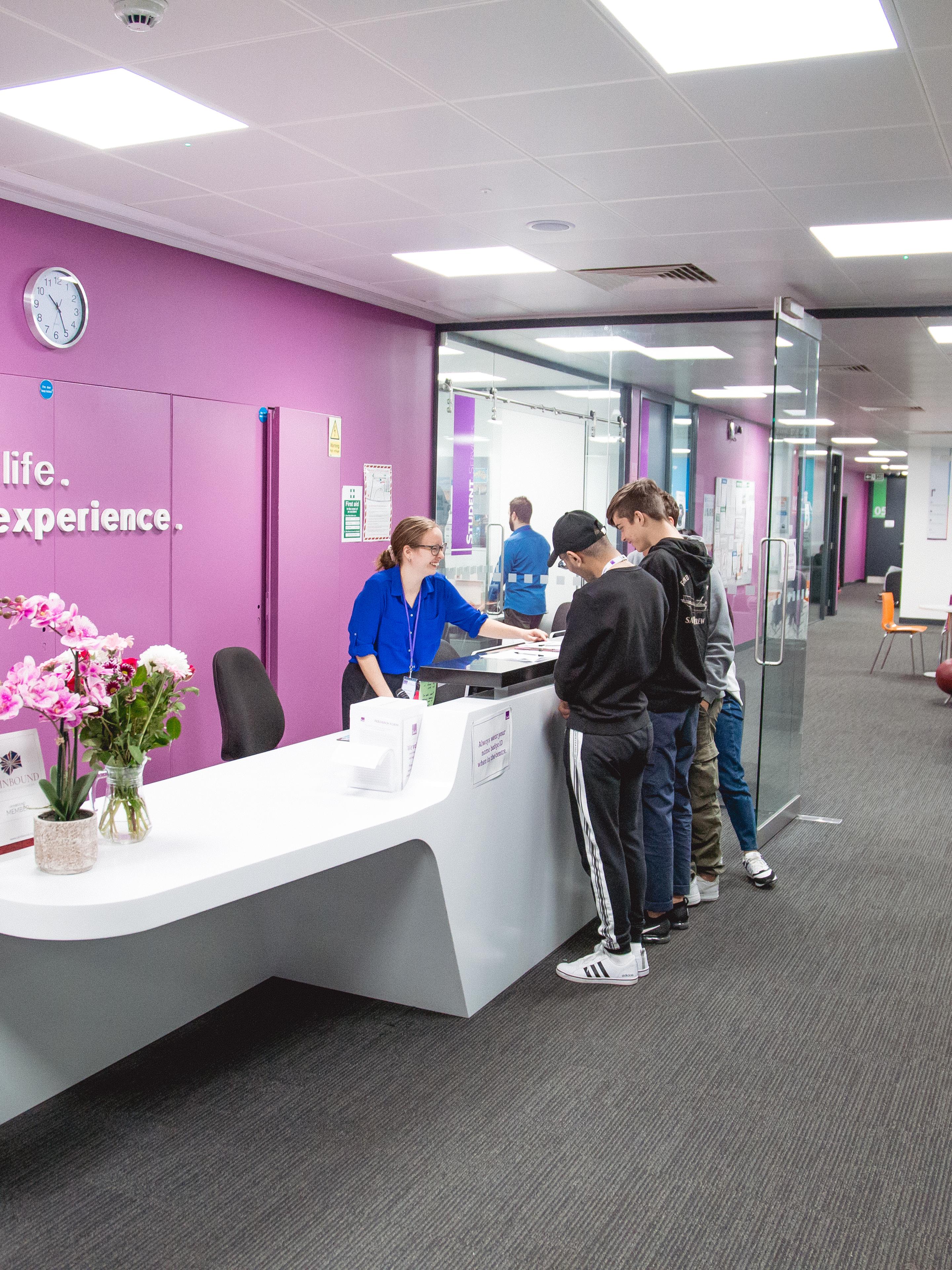 The Twin English Centre and Twin Group Headquarters reception area