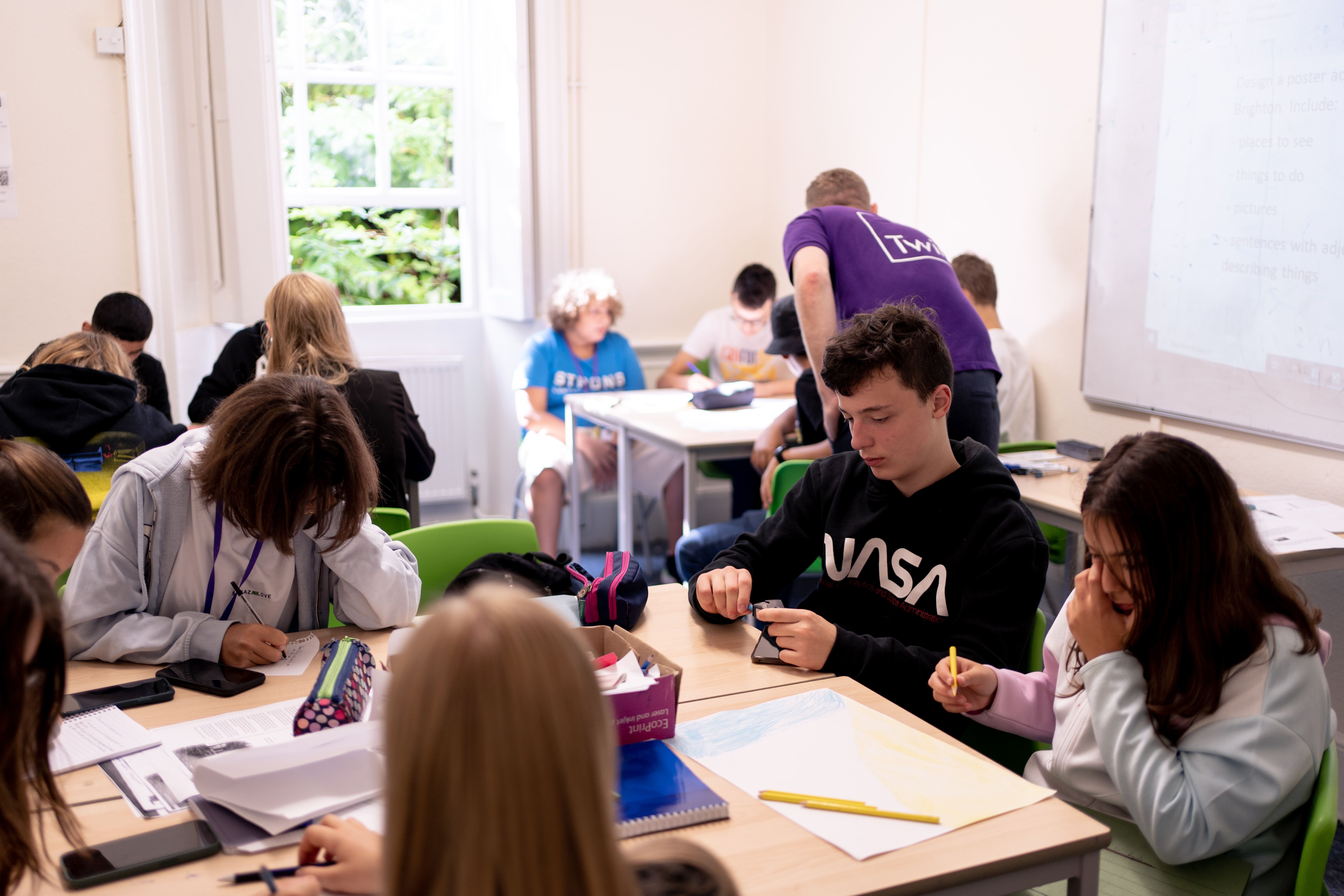 Students in classroom