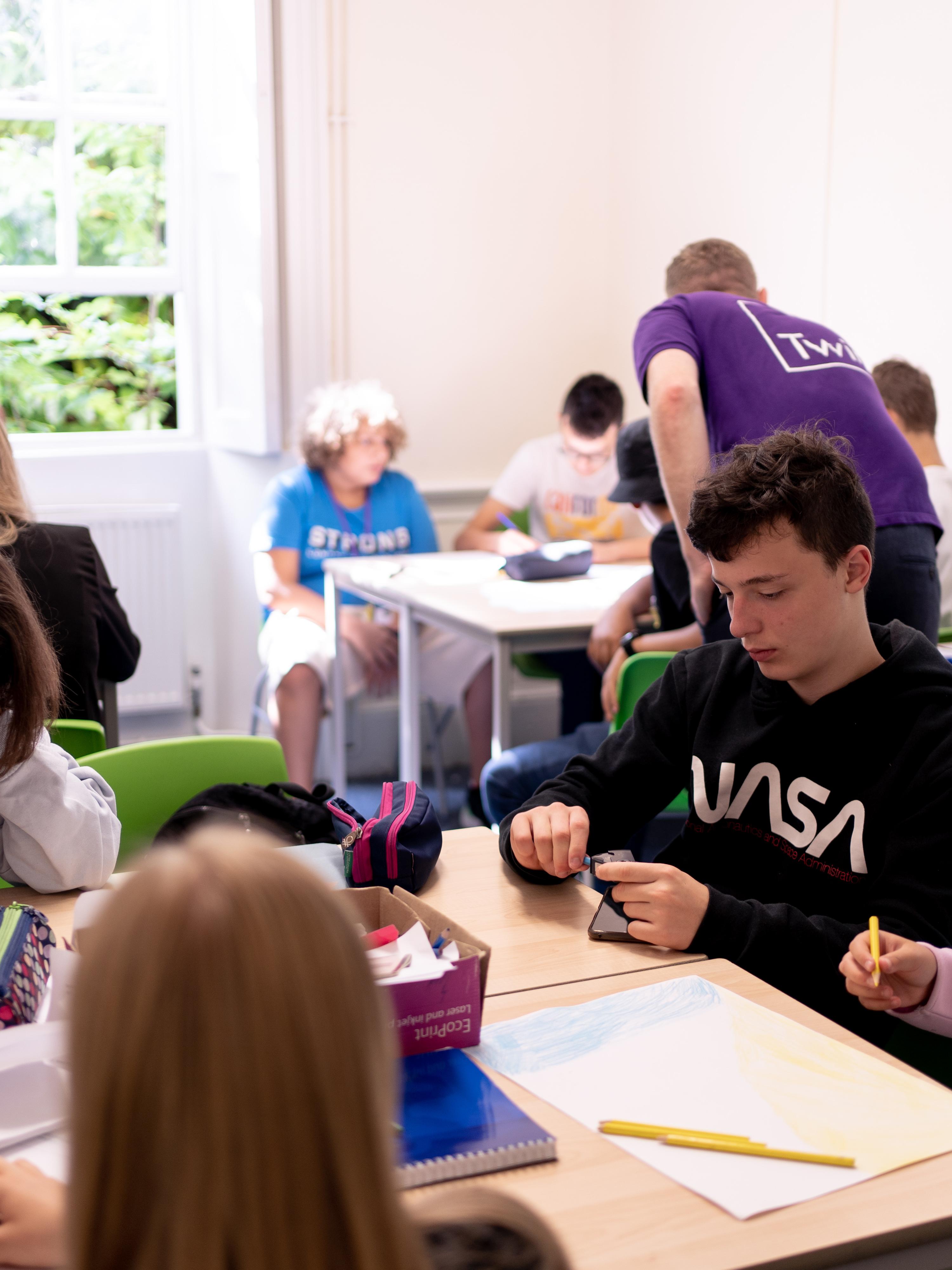 Students in classroom