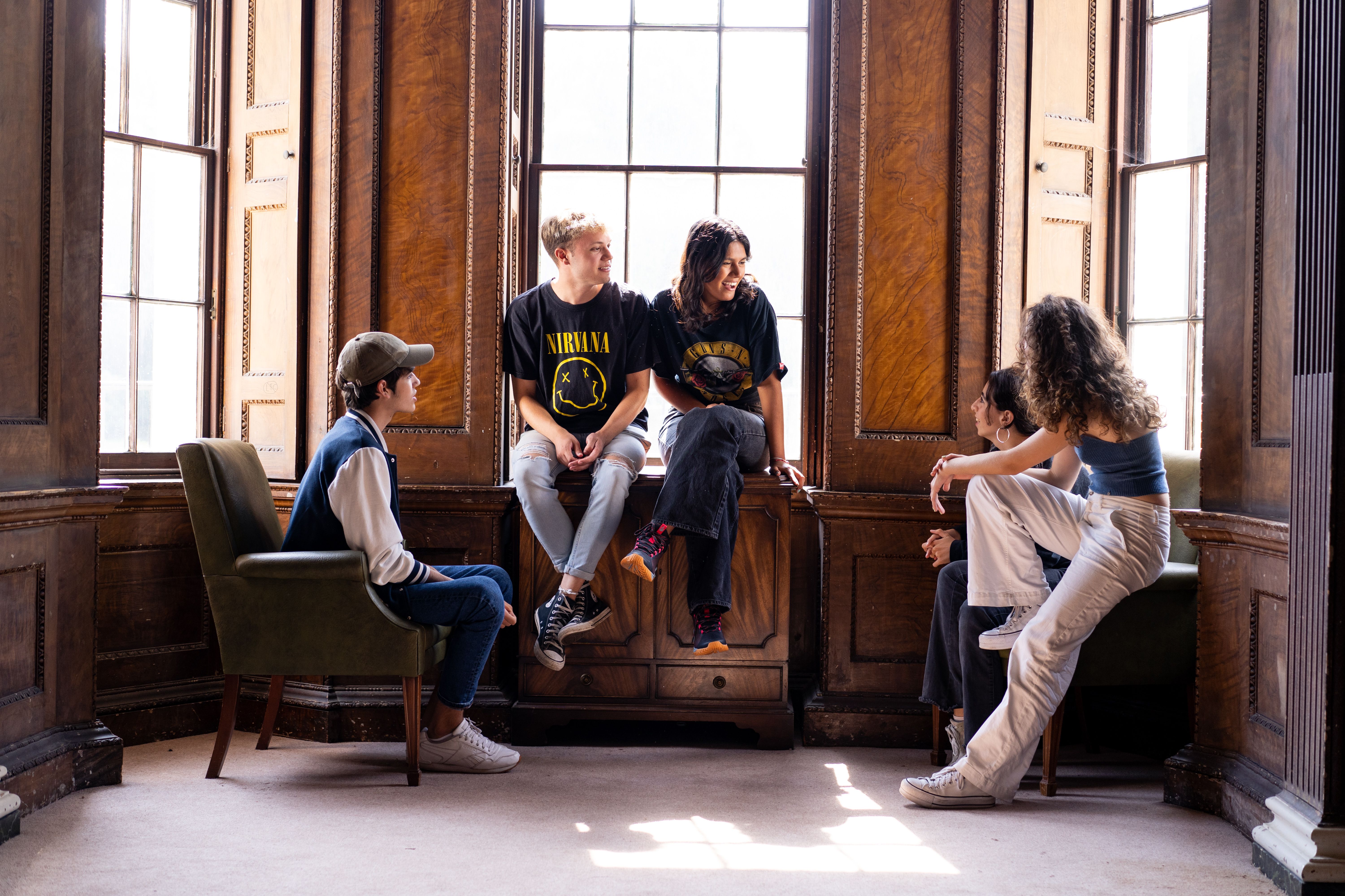 Students hanging out 