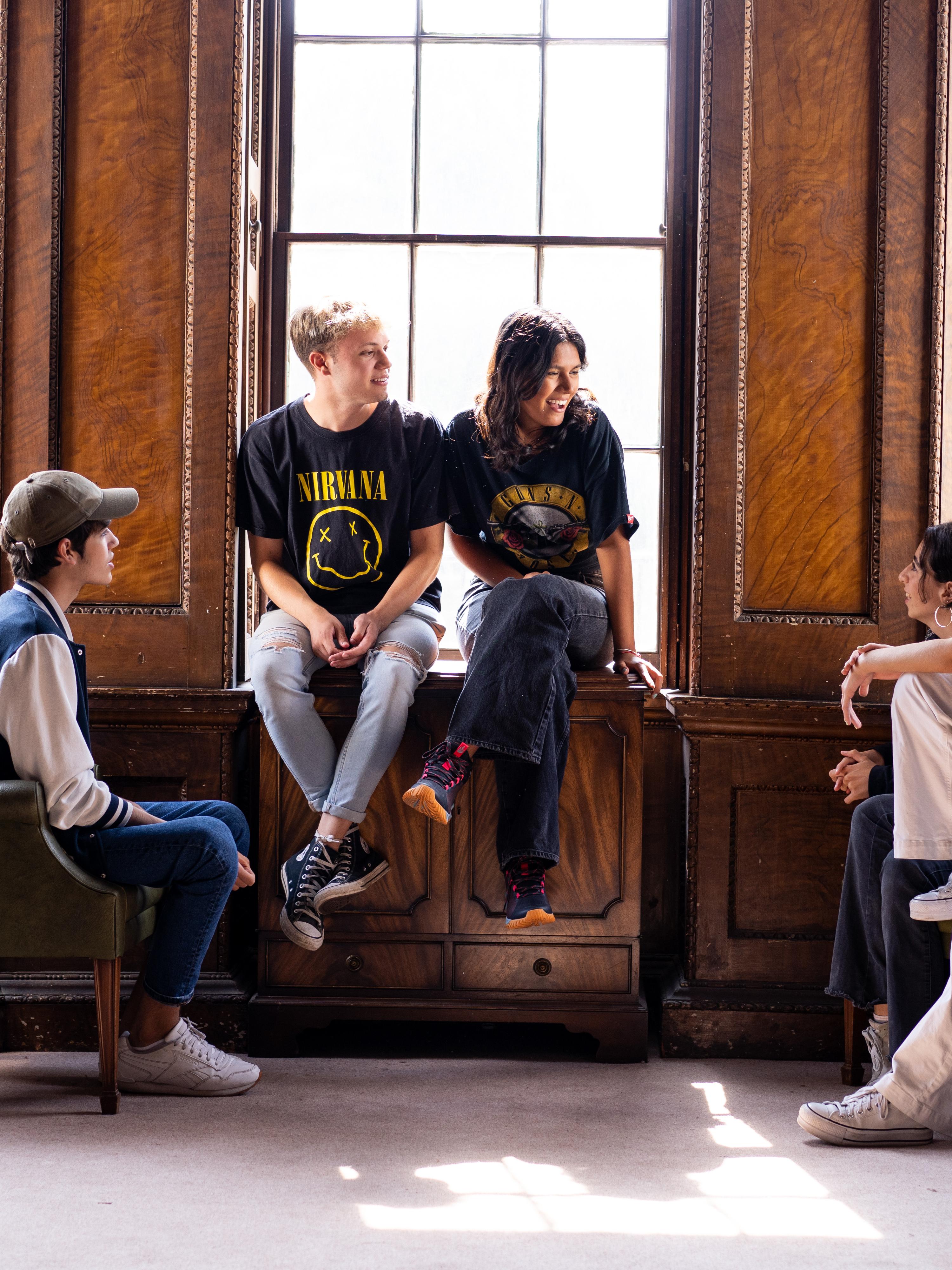 Students hanging out