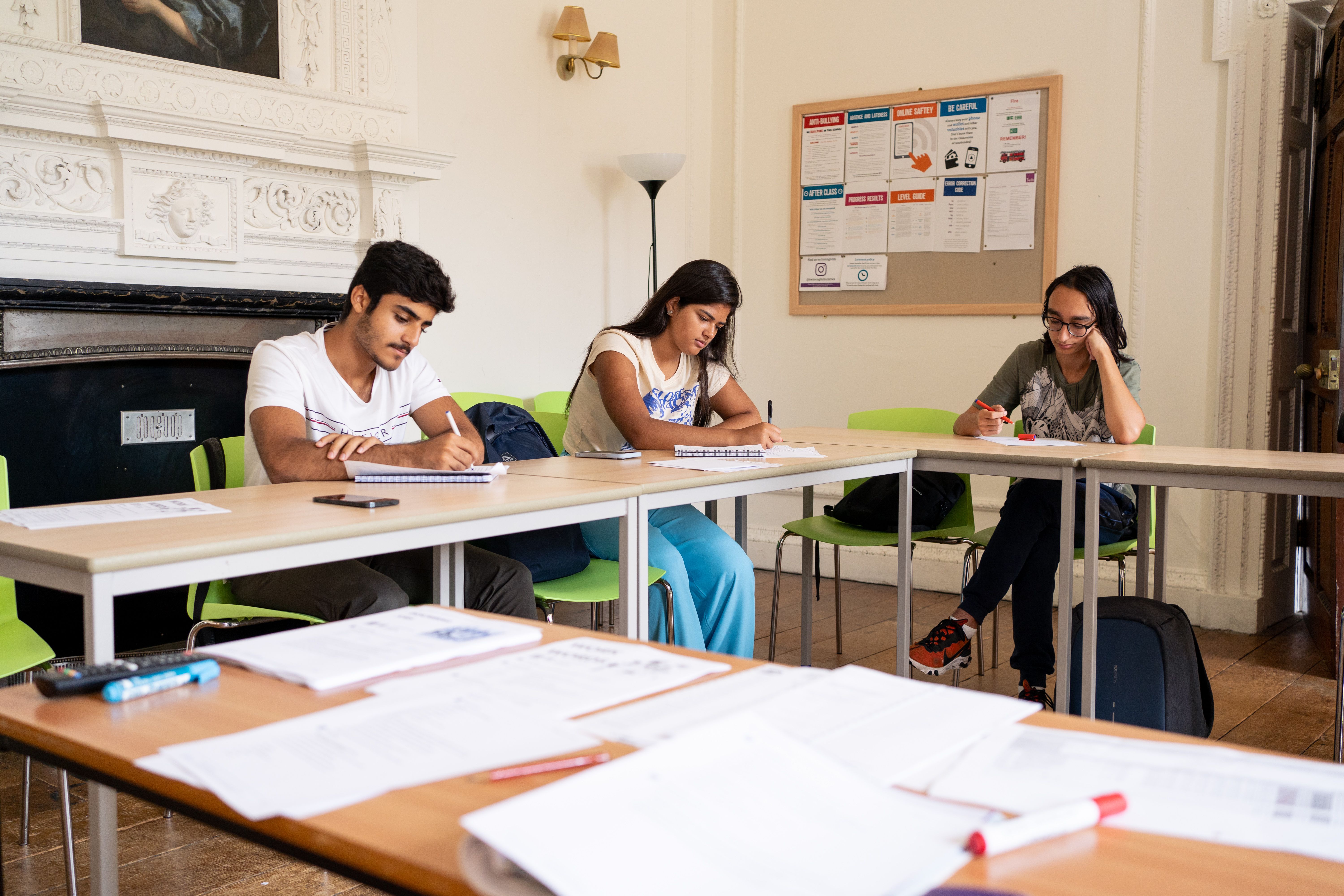 Students in classroom