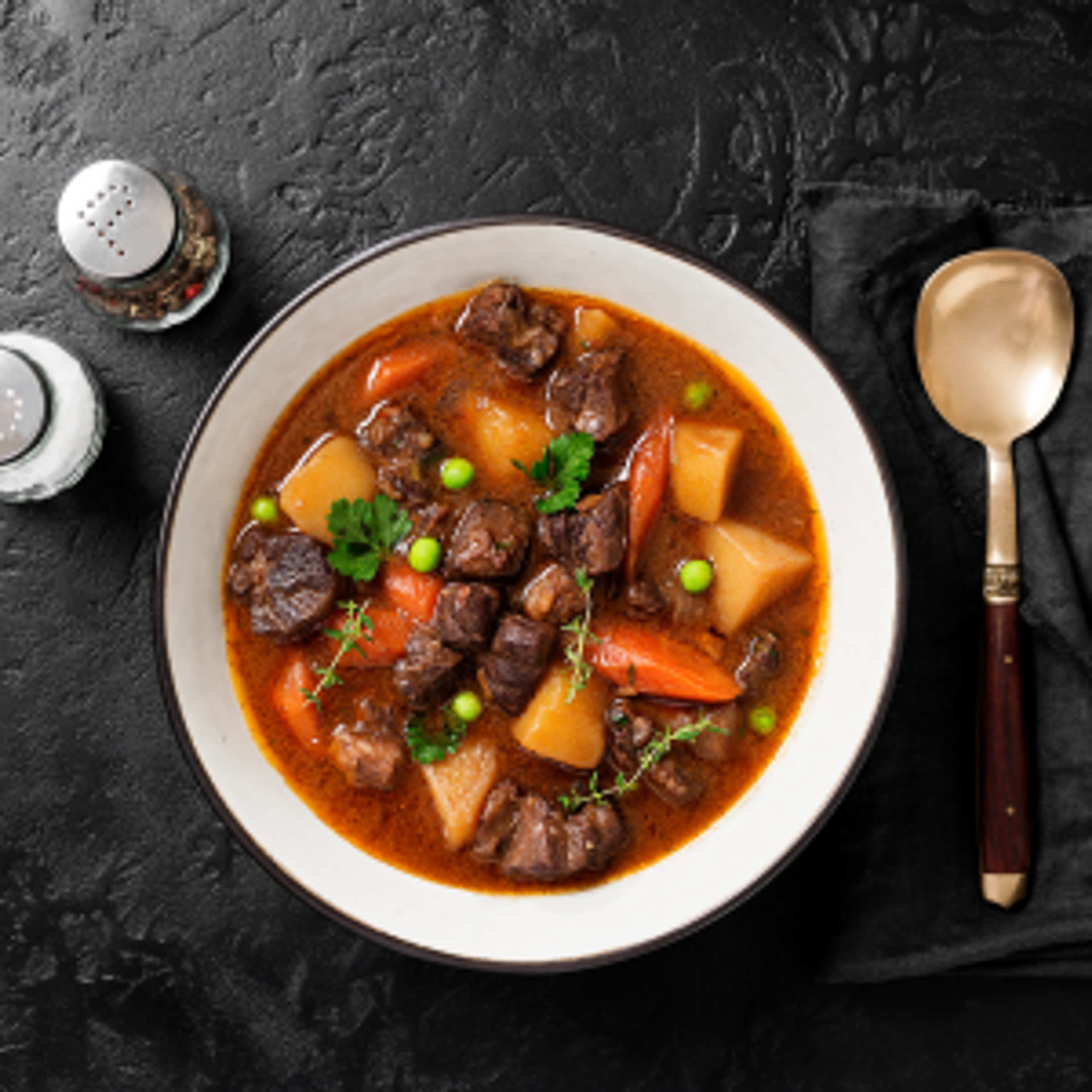 A hearty Irish Stew, served in the winter to warm yourself