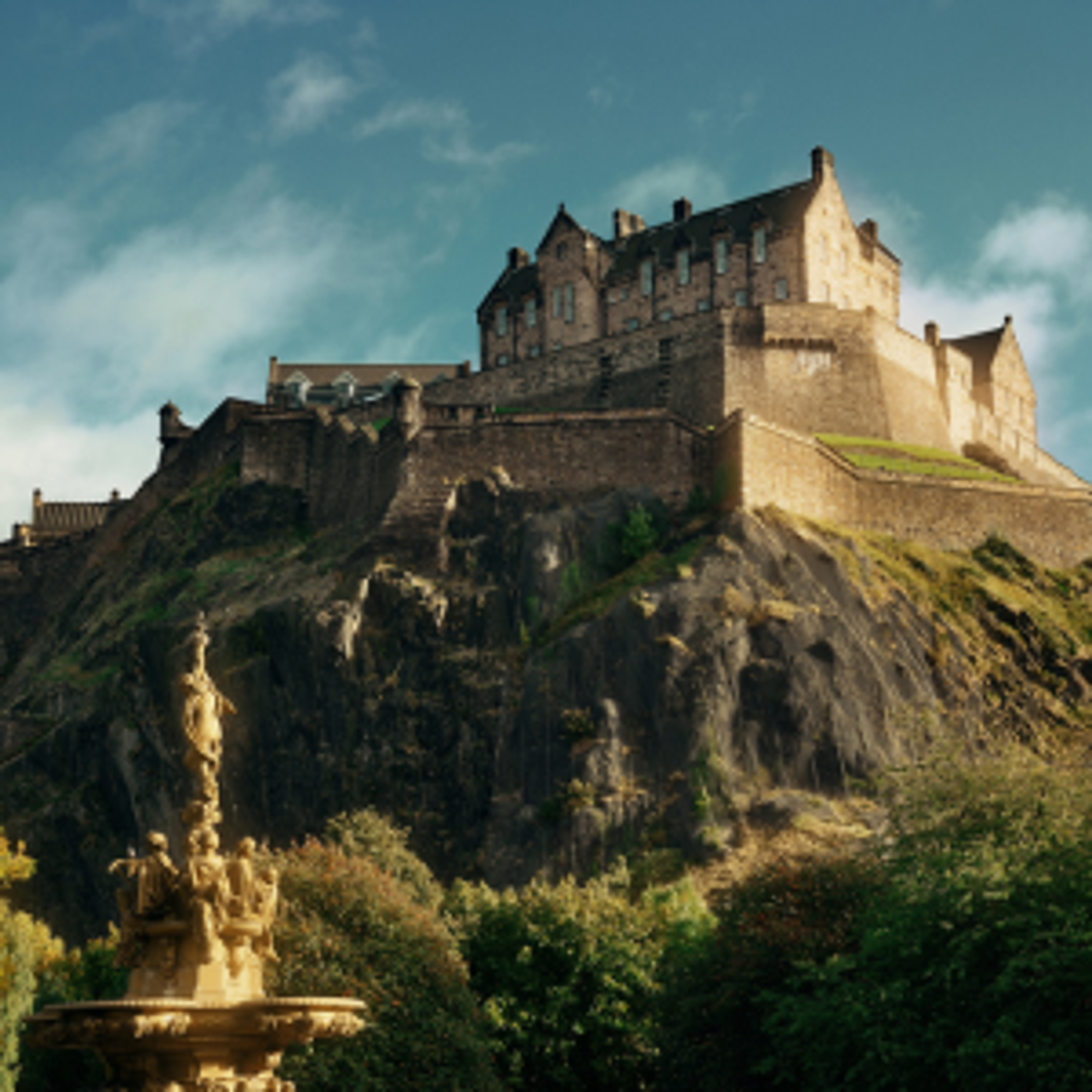 Edinburgh Castle One Of The Oldest Fortified Places In Europe