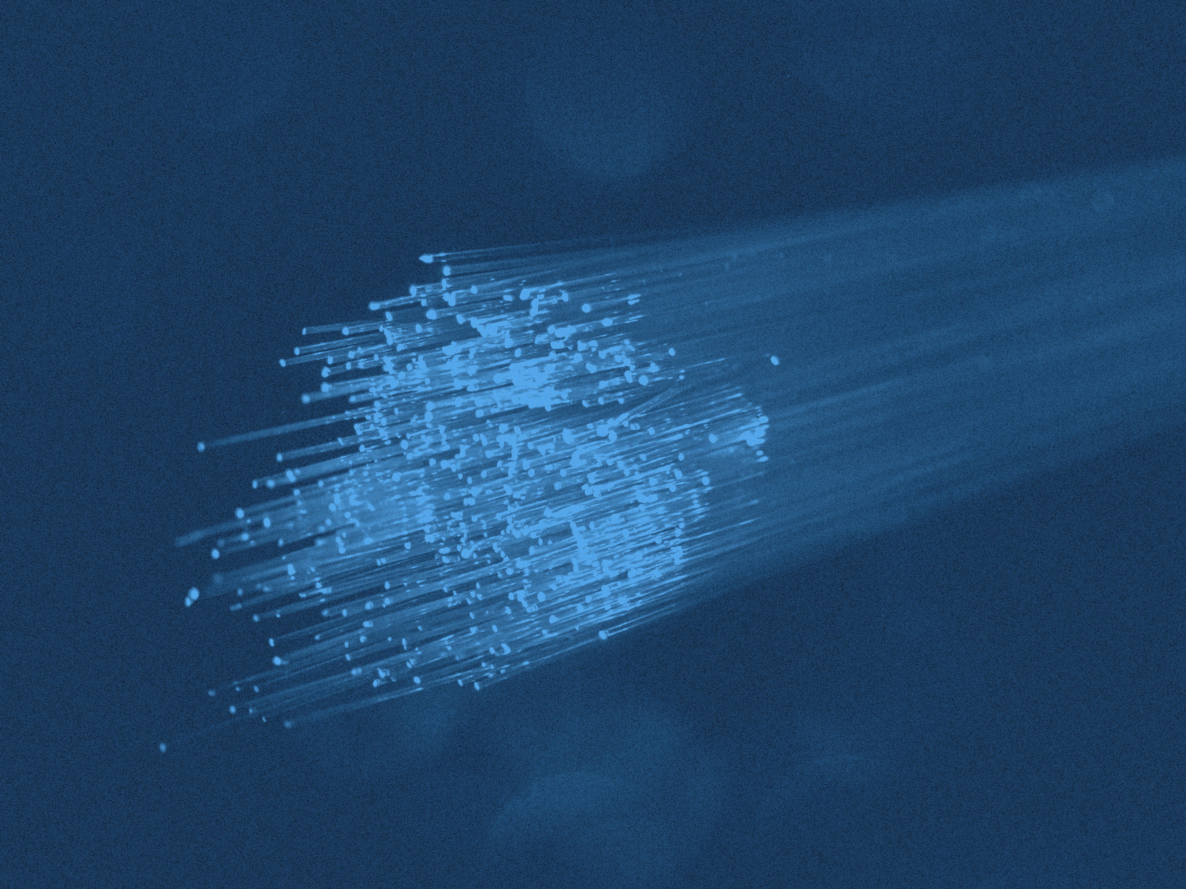 Närbild på fiberoptik