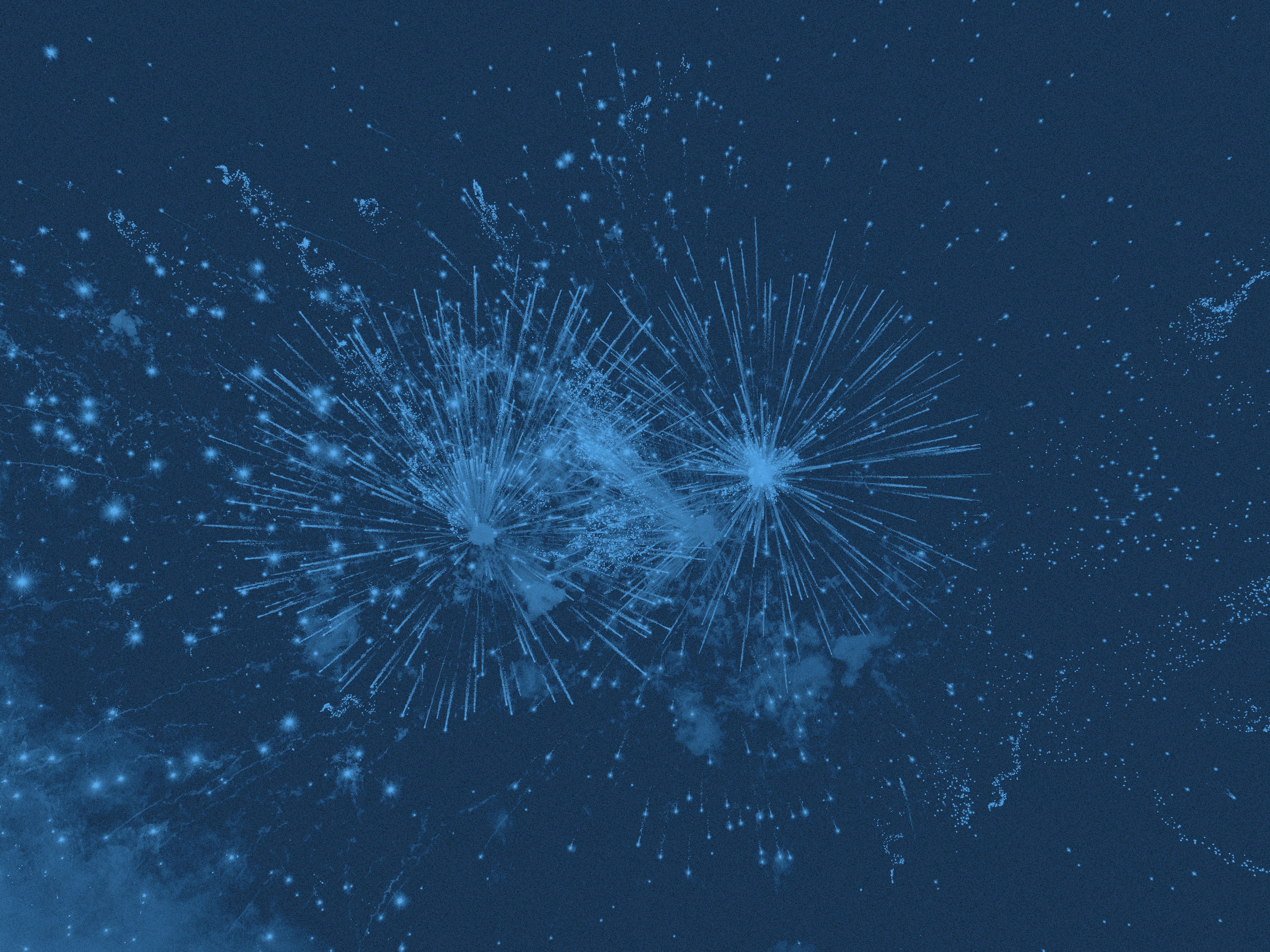 Ett fyrverkeri på himlen