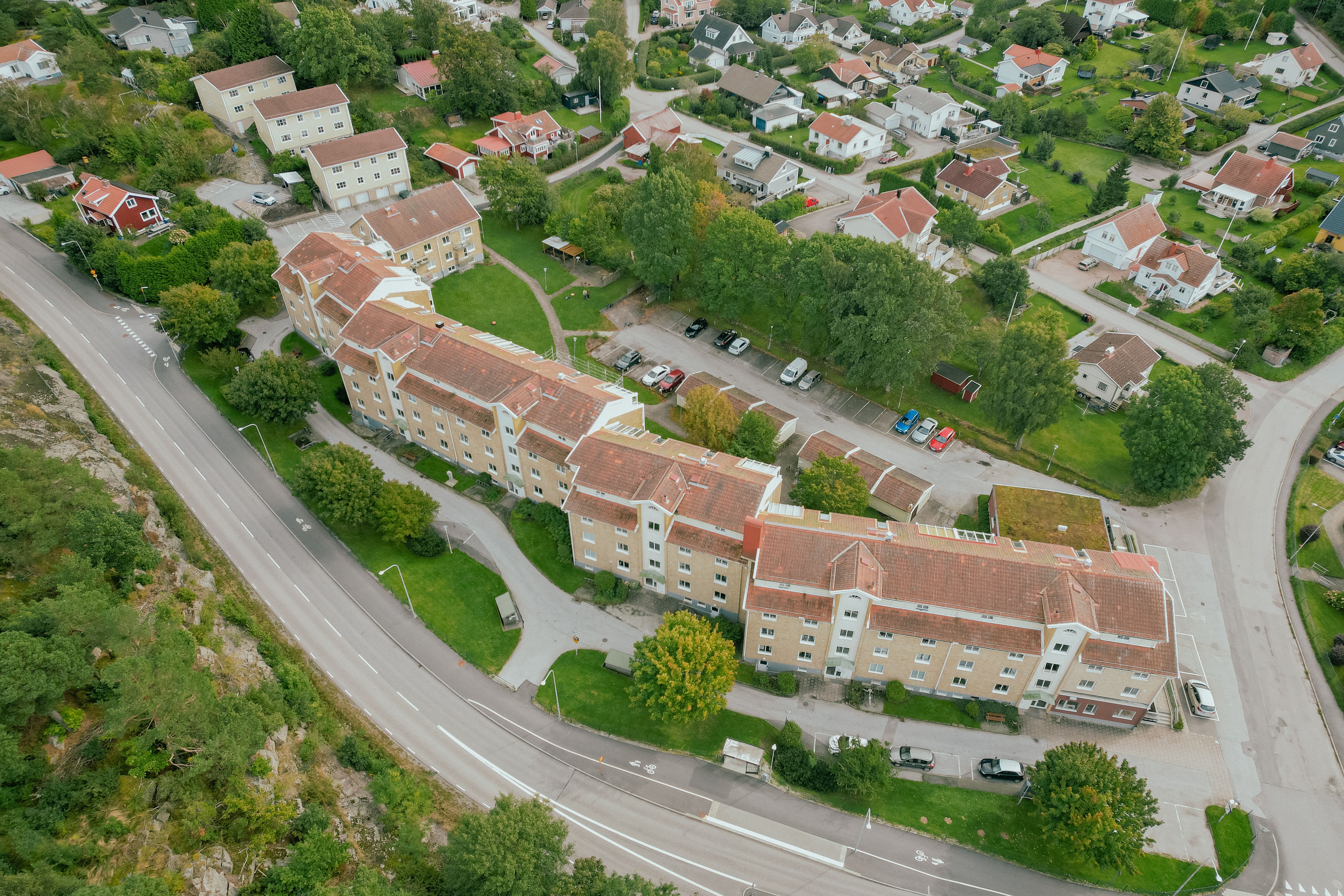 Flygbild över området Doteröd
