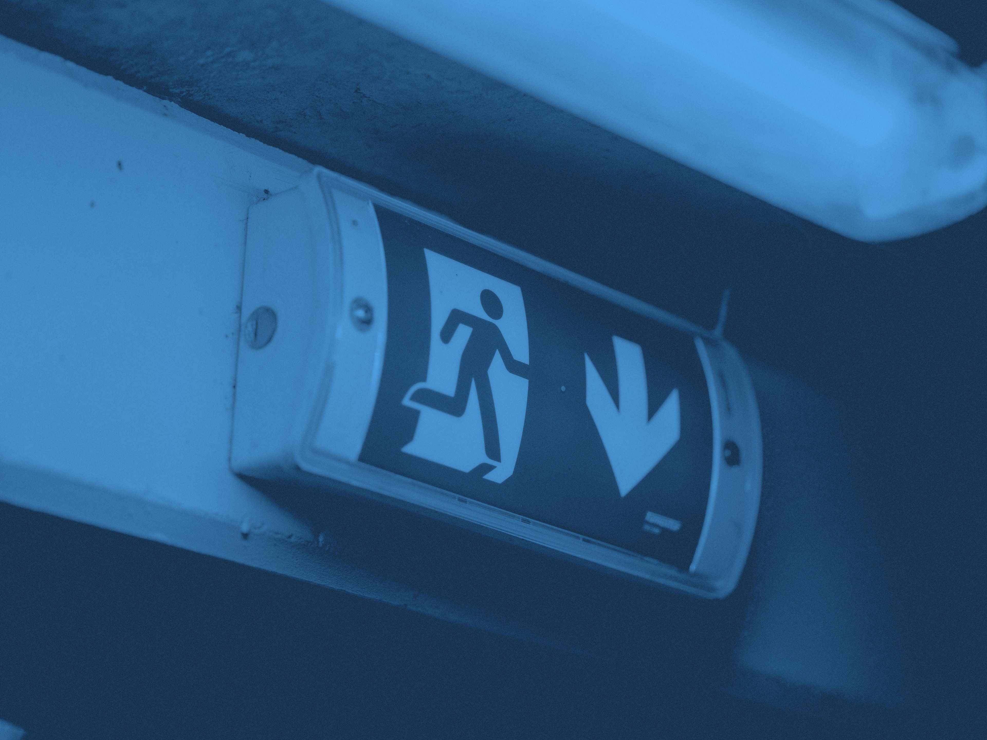 En nödutgångsskylt