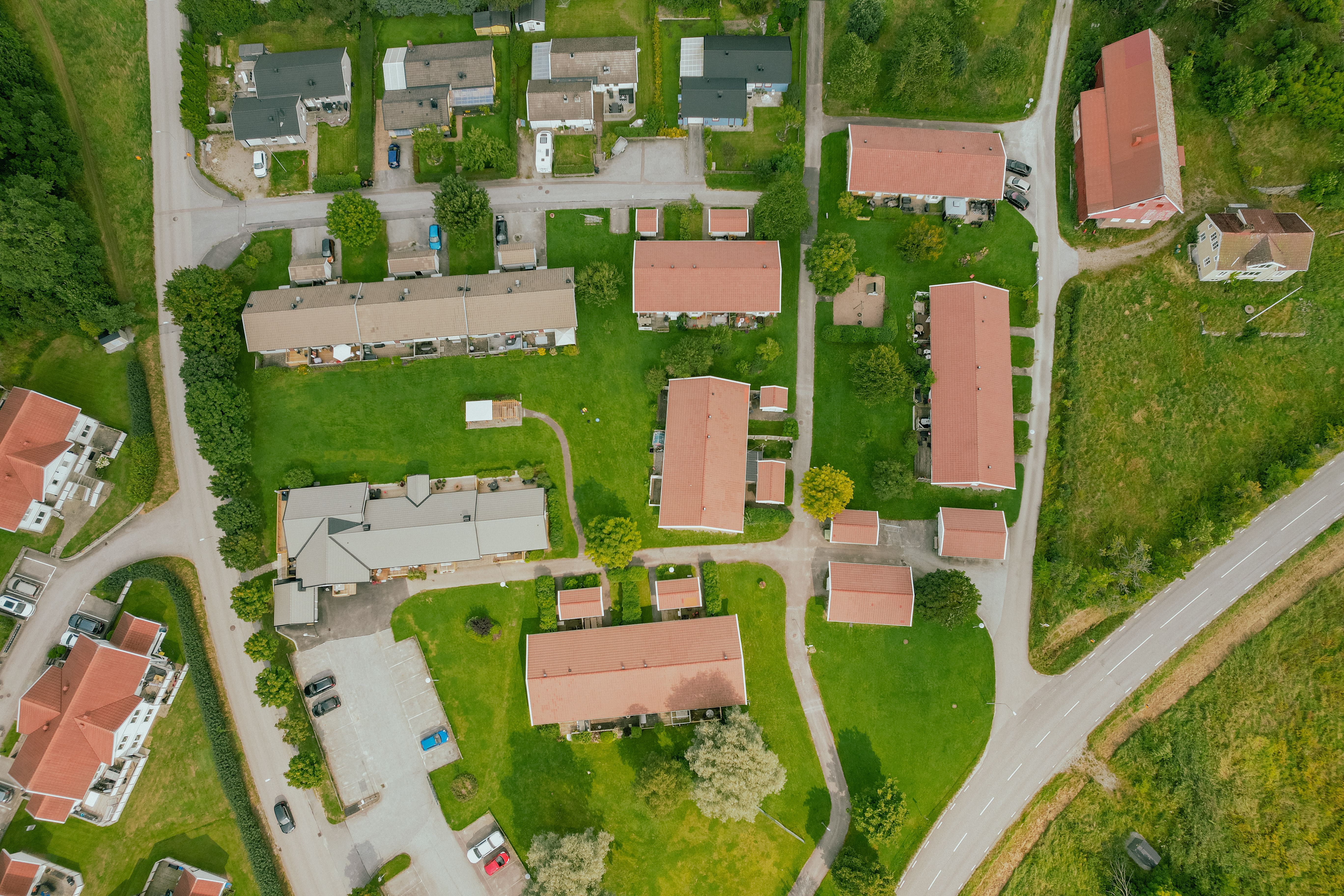 Flygbild över ödsmål