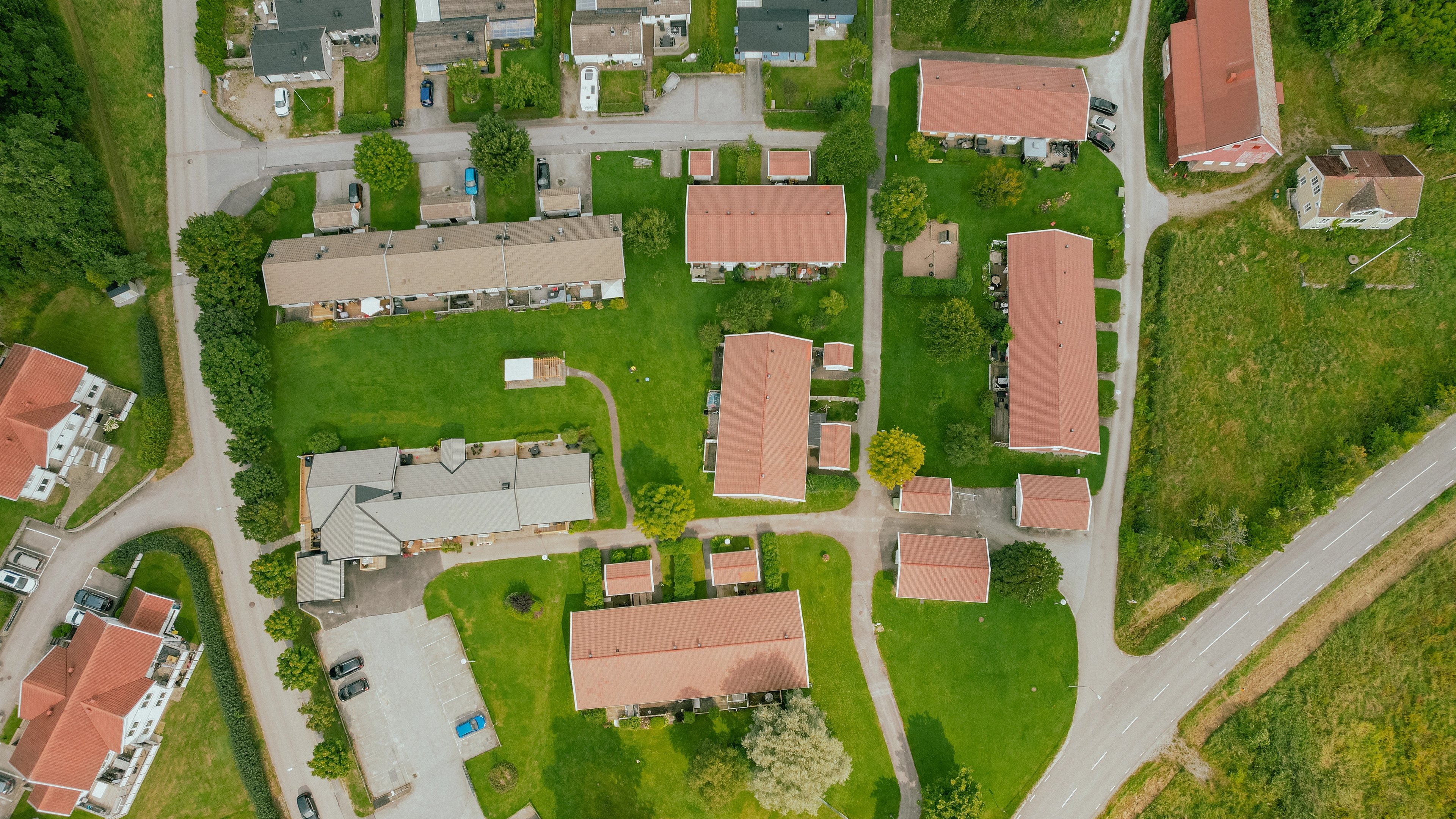 Flygbild över ödsmål