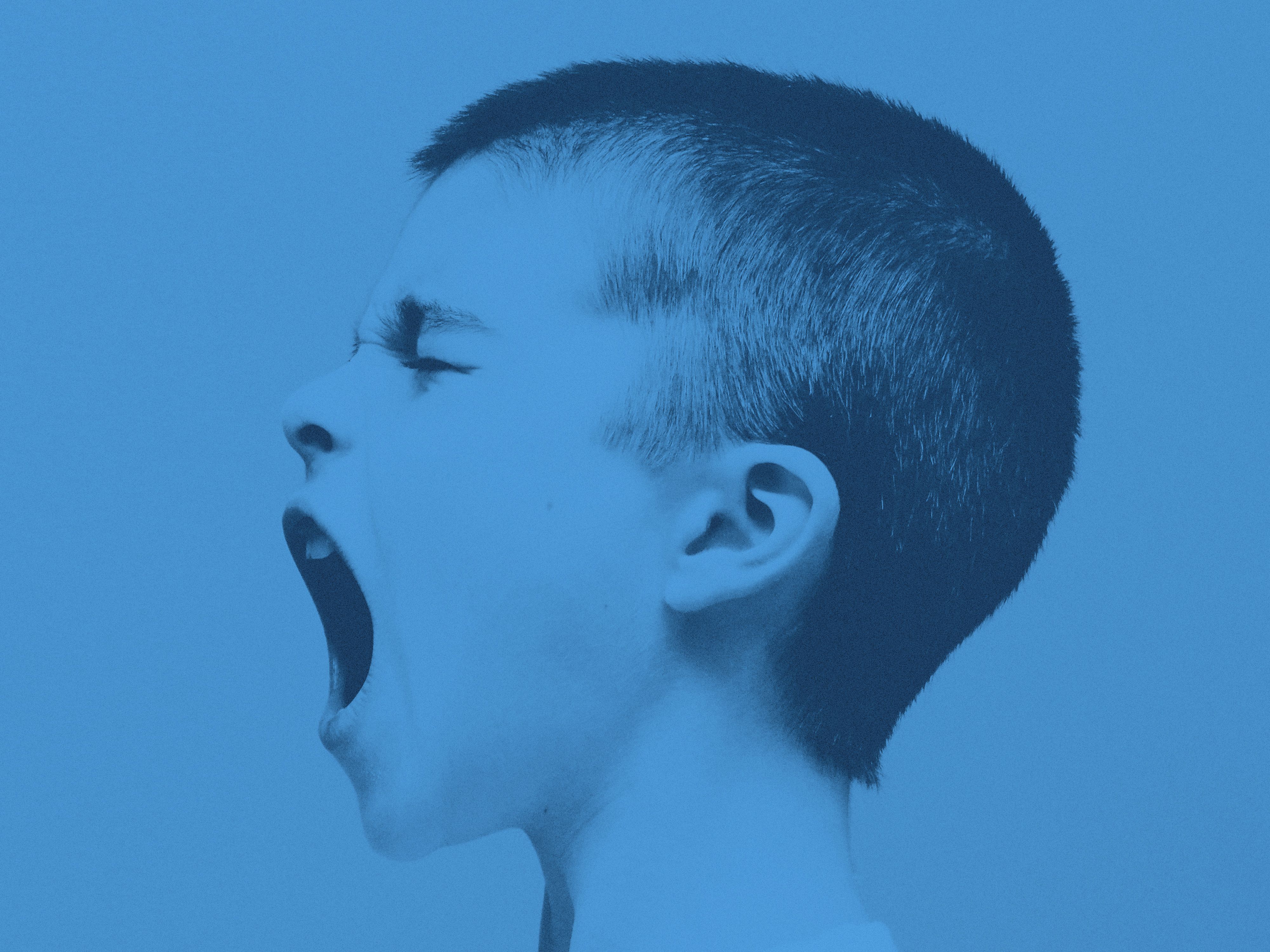 Ett barn som skriker