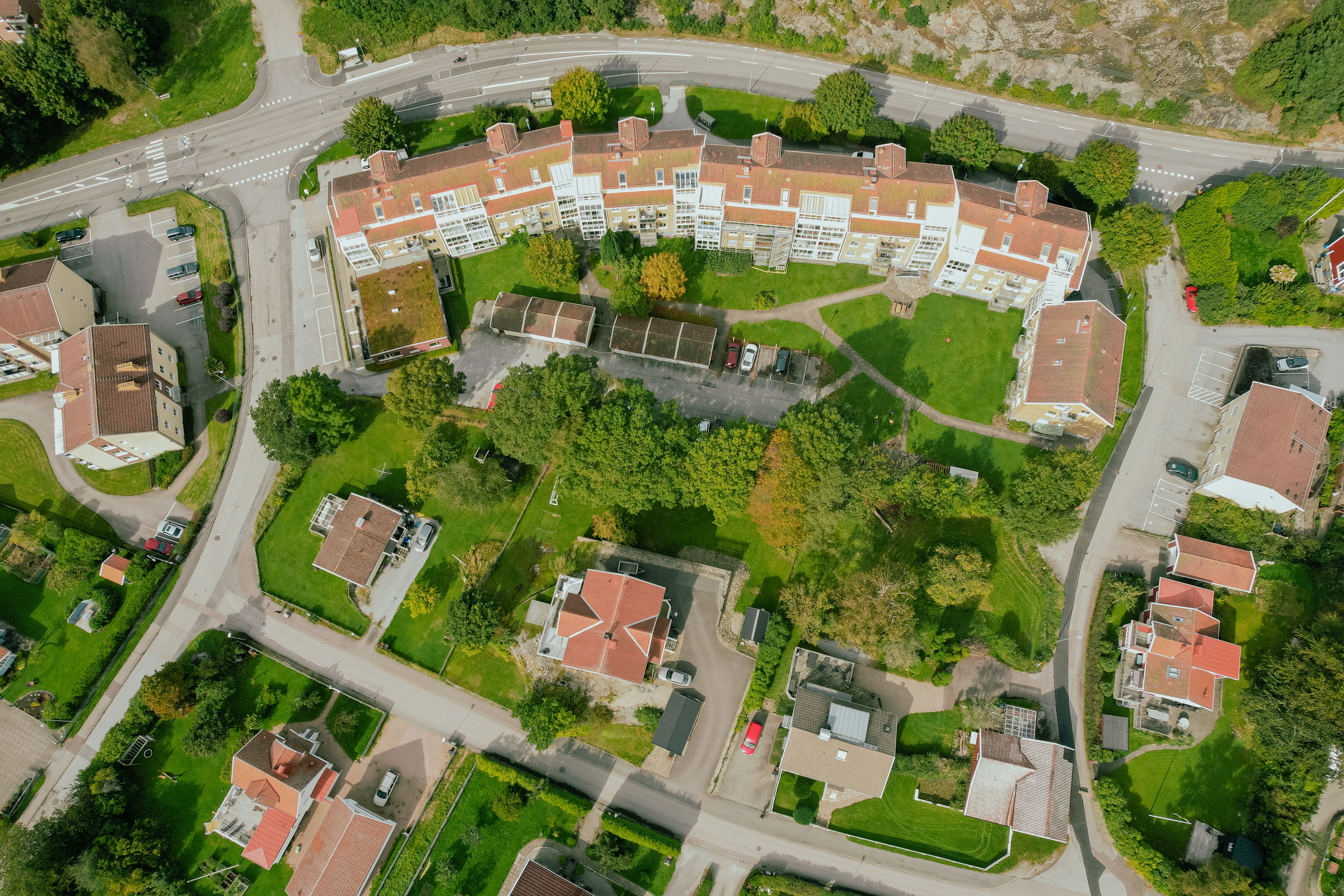 Flygbild över området Doteröd