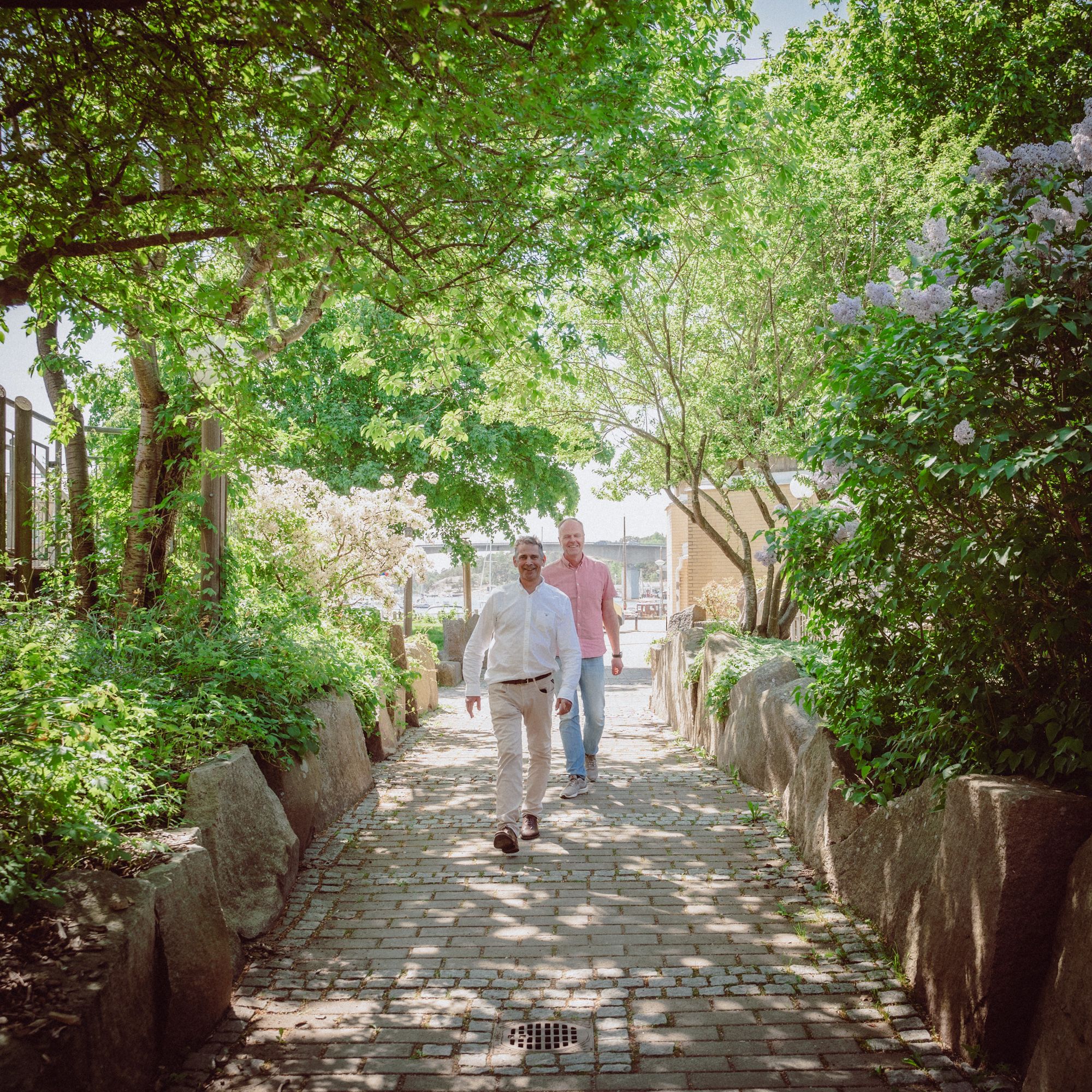 Svante Lahti, vd på Stenungsundshem och Andreas Bergstrand, förvaltningschef
