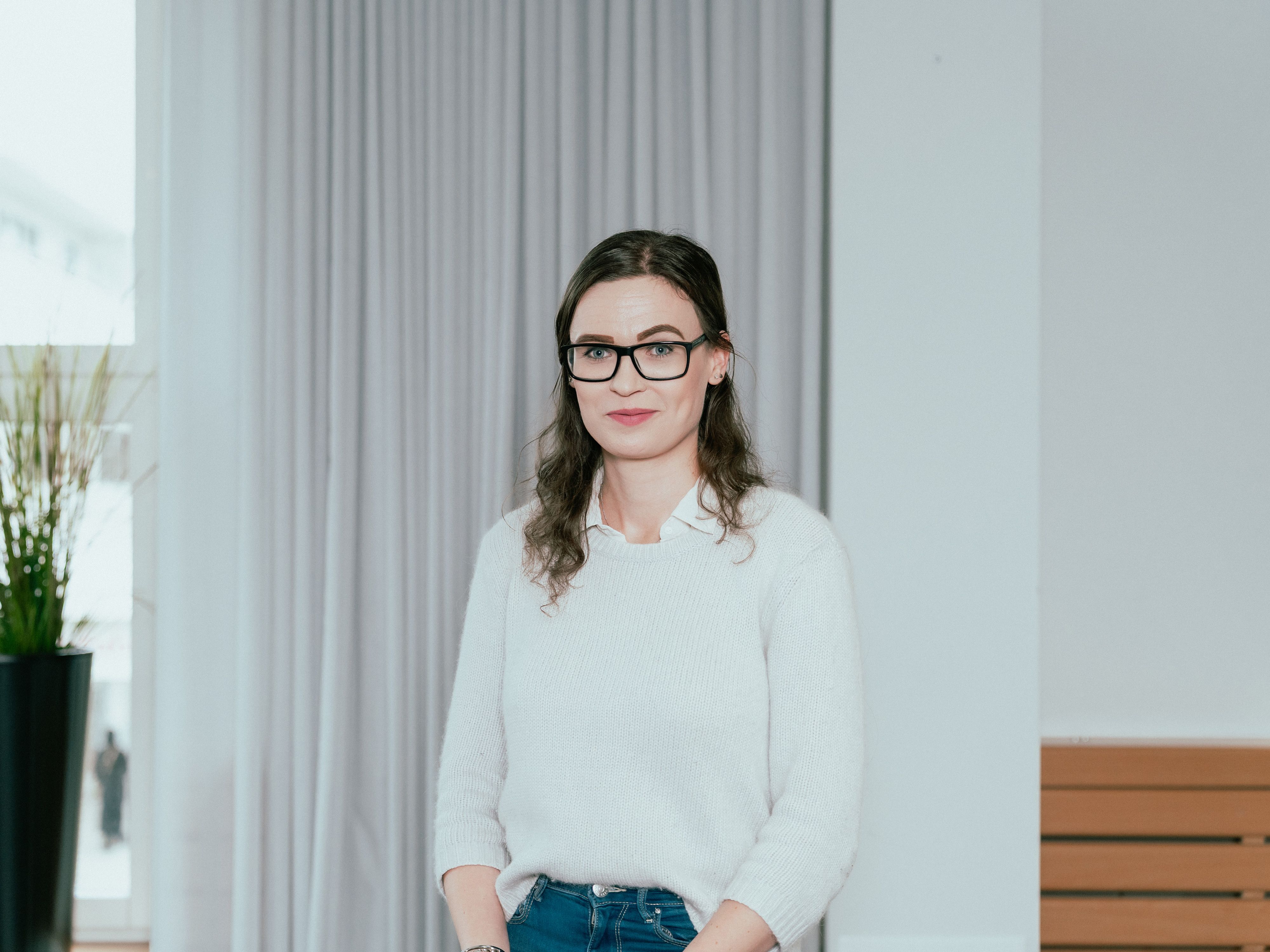 En bild på en medarbetare