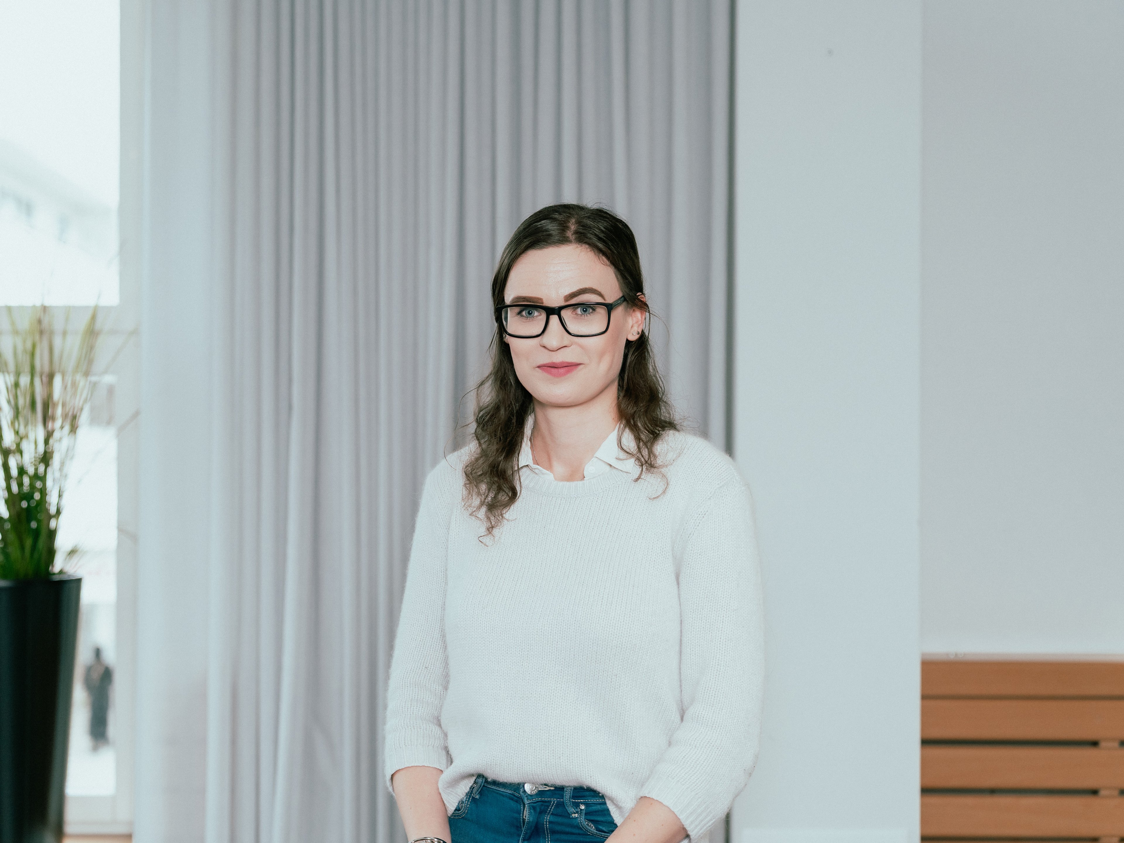 En bild på en medarbetare