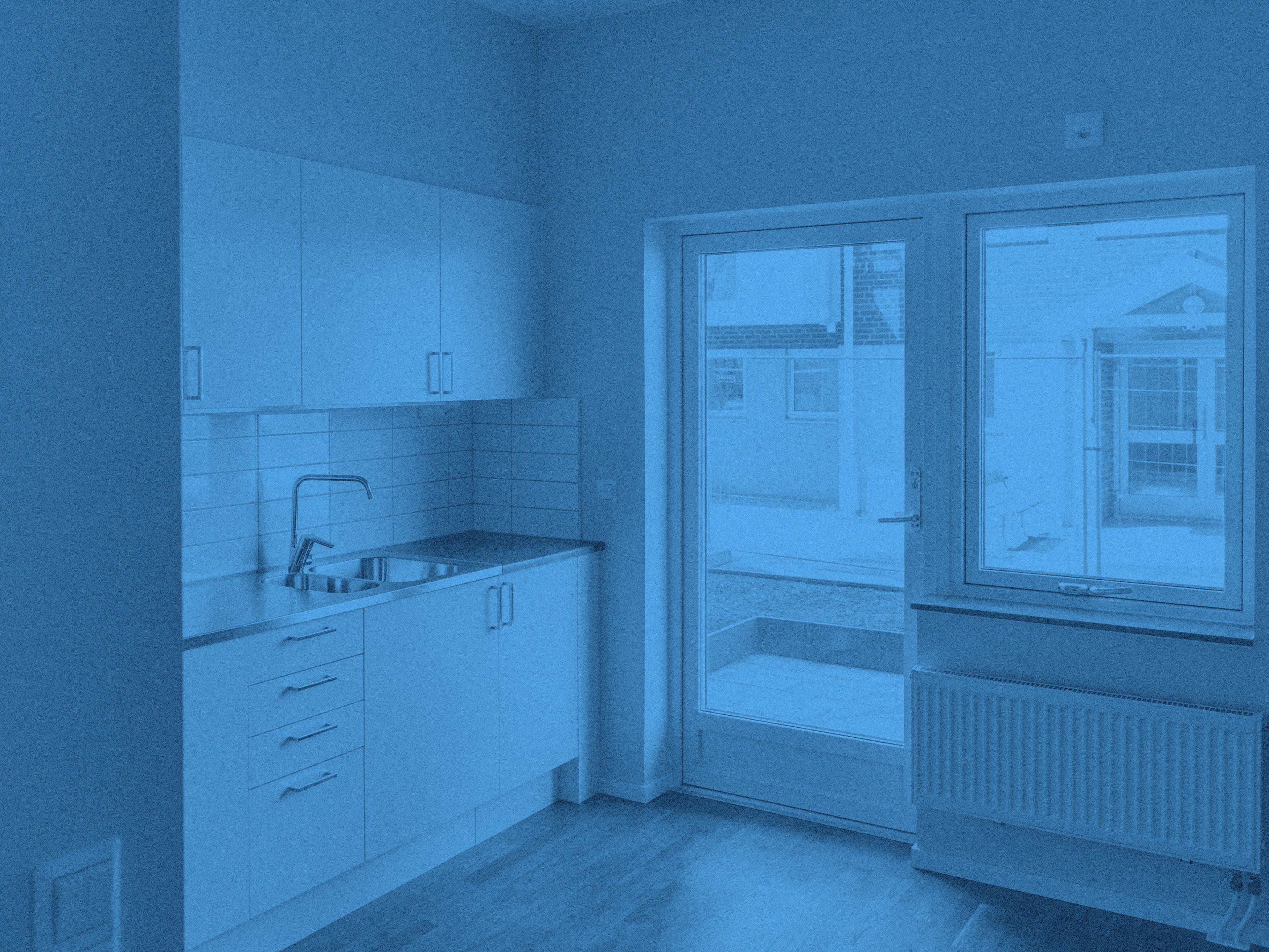 Ett kök i en lägenhet