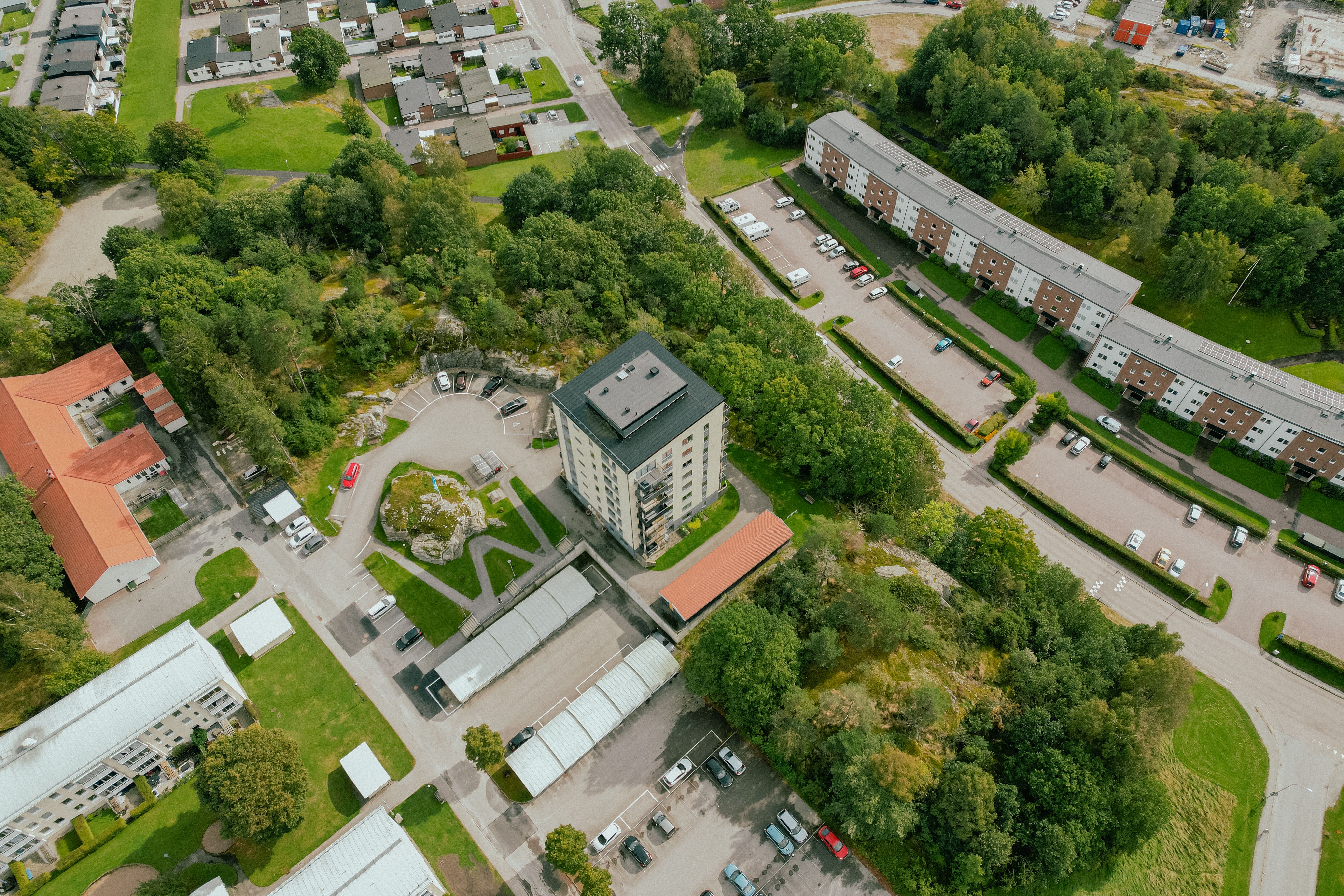 Flygbild över området Kopper