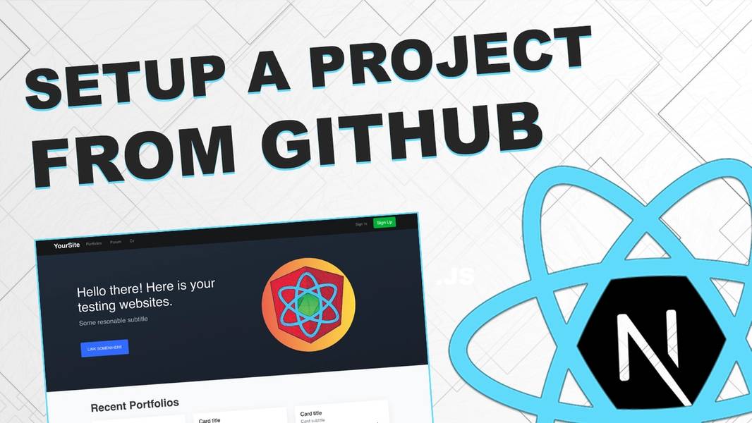 Setup a project from Github Repo