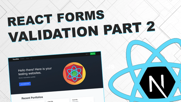 Form validation with Next.js/React part 2