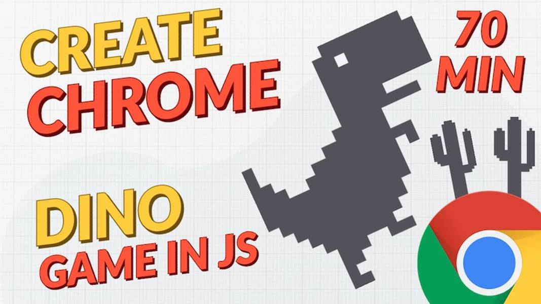 Chrome Dinosaur Game in Scratch Part 2, Chrome dino run Game, Chrome T  Rex Run game