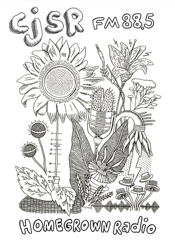 Homegrown Radio: CJSR FM 88.5 poster by Borys Tarasenko