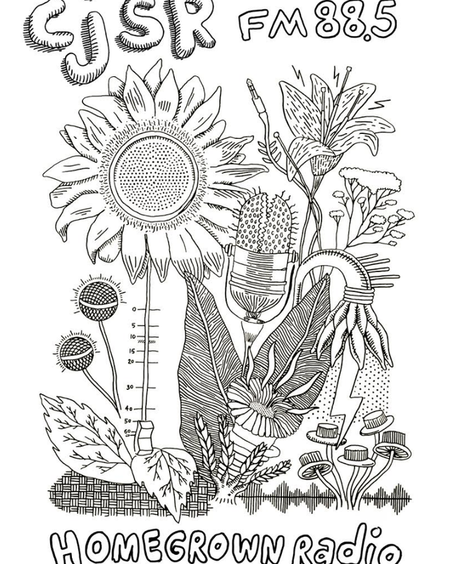 Homegrown Radio: CJSR FM 88.5 poster by Borys Tarasenko