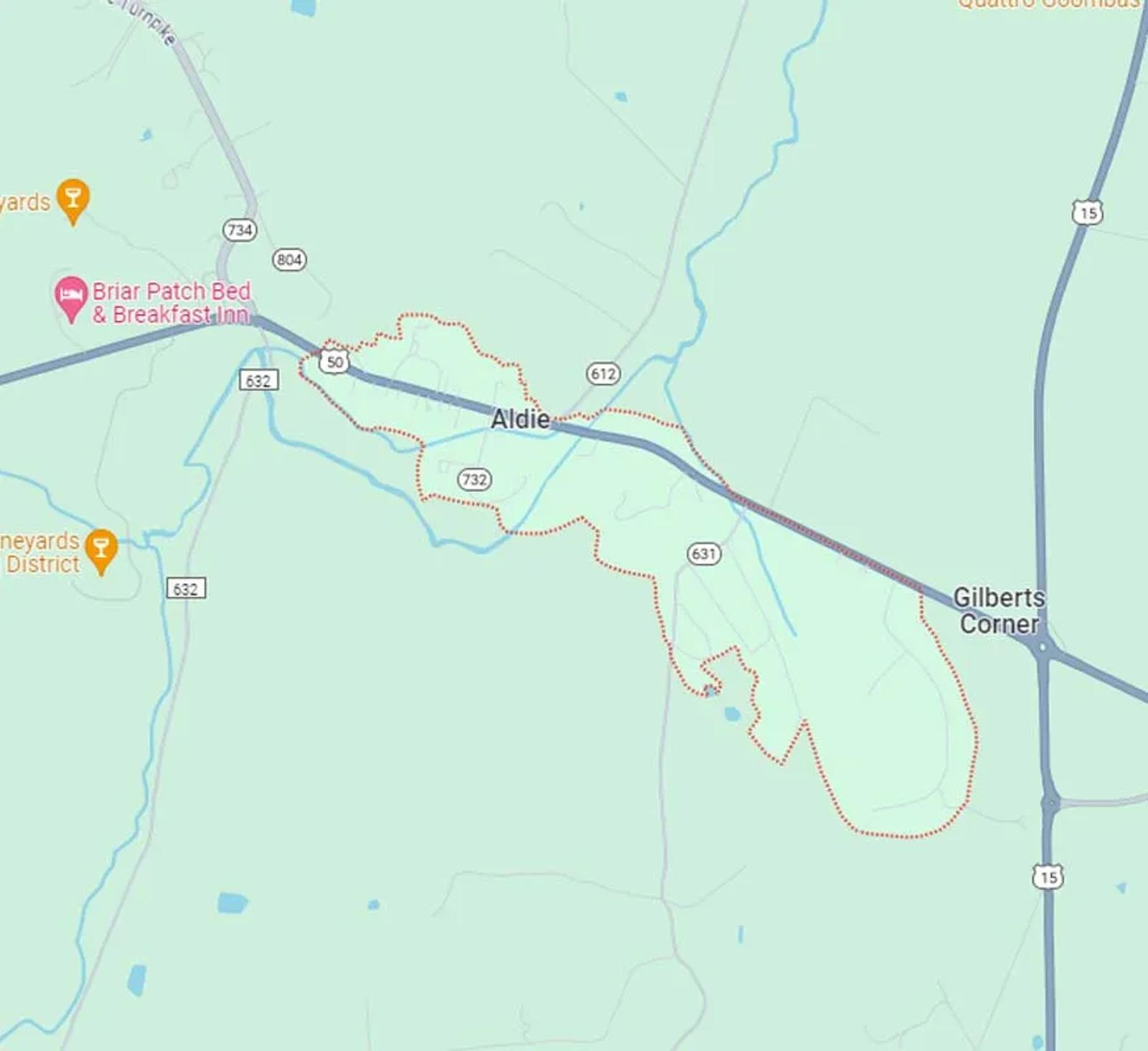 Map of Aldie