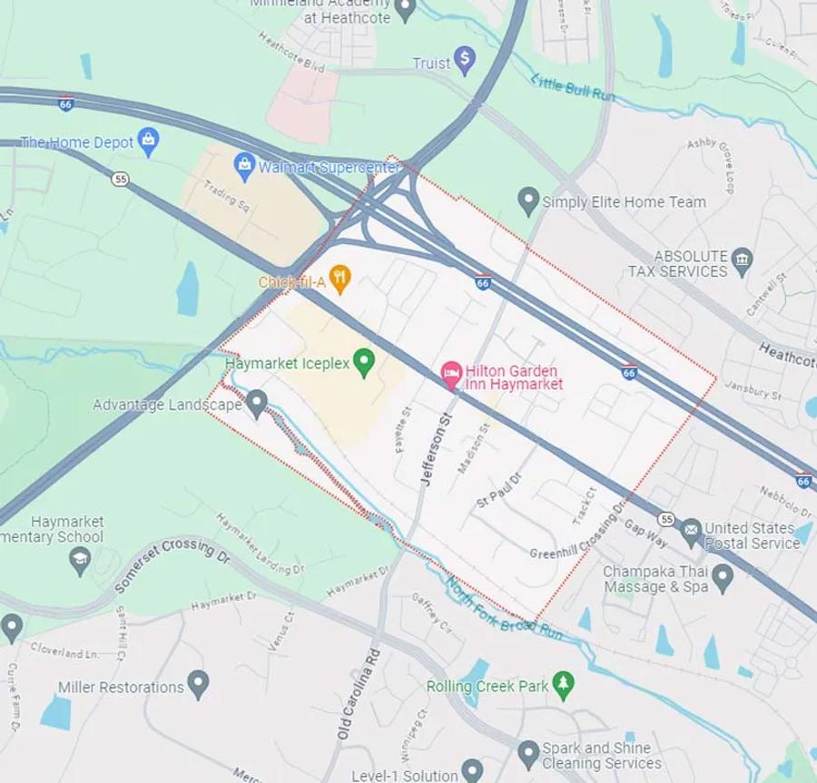 Map of Haymarket