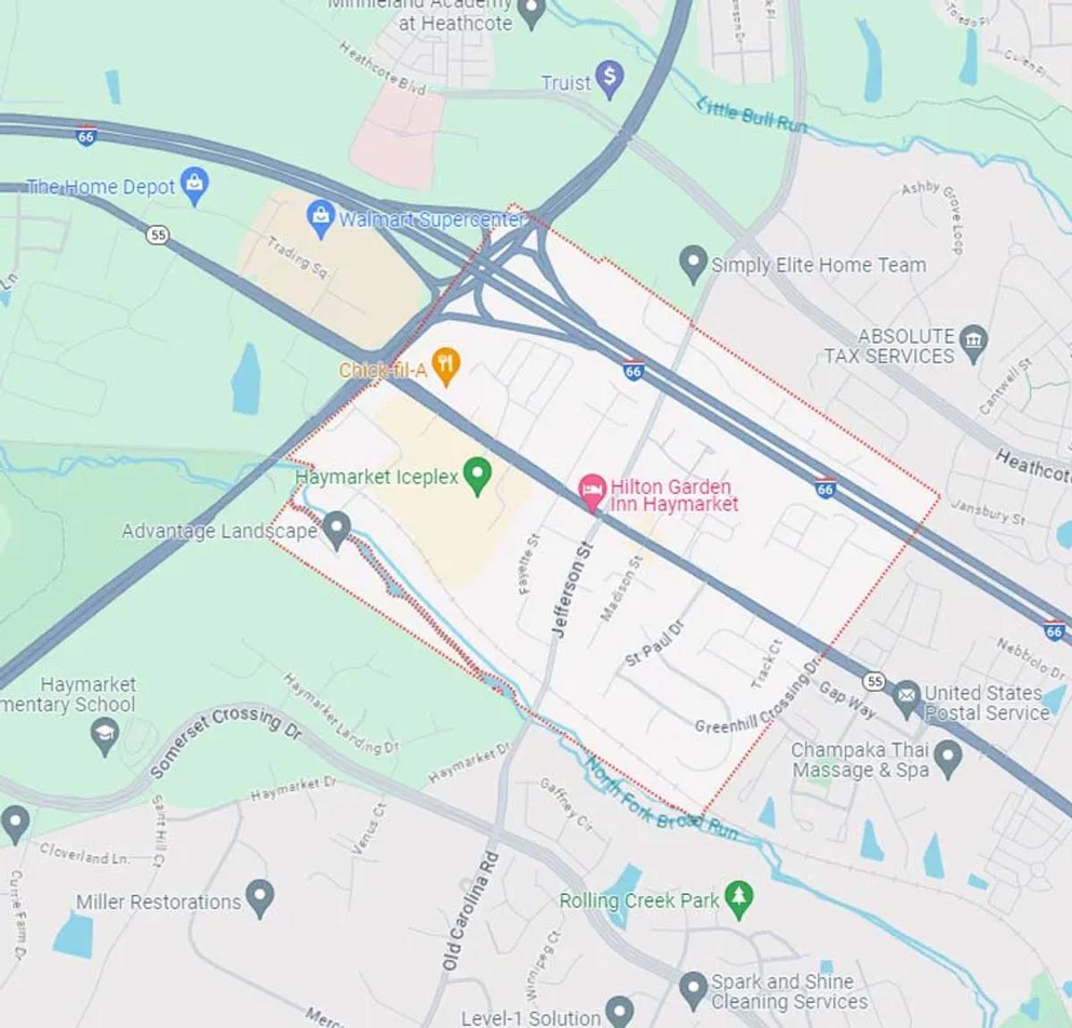 Map of Haymarket
