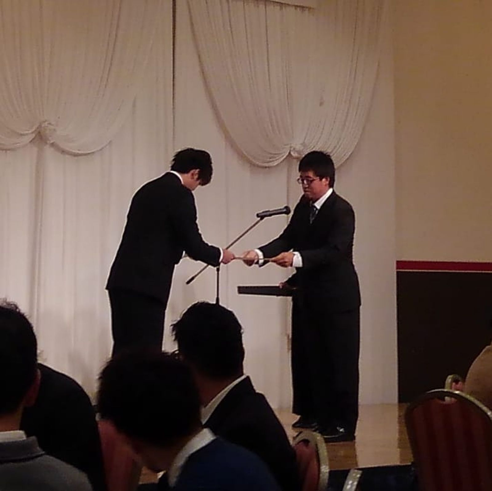 函館社会人サッカー連盟の表彰式と懇親会に出席しました