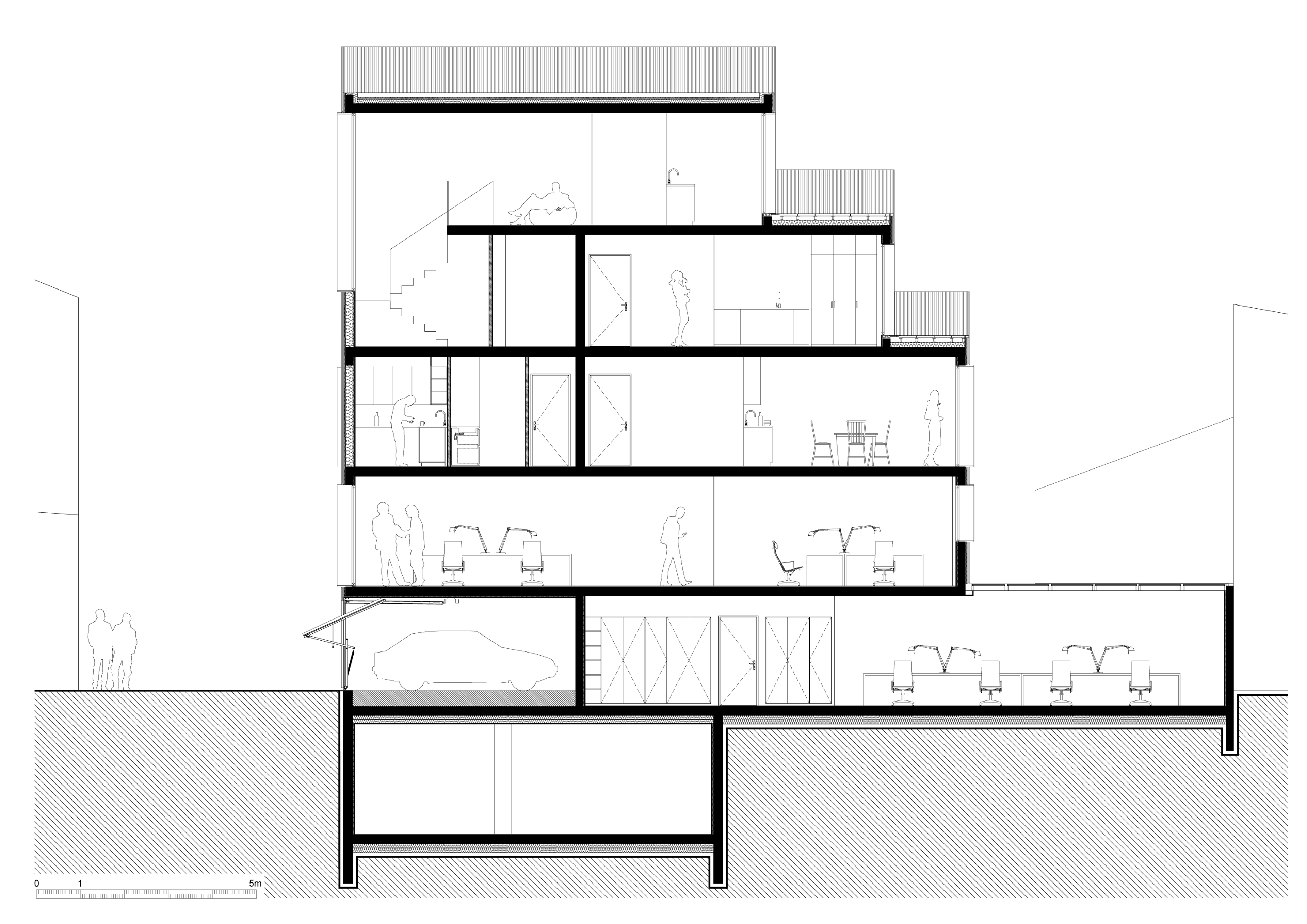 BUREAU & 4 LOGEMENTS