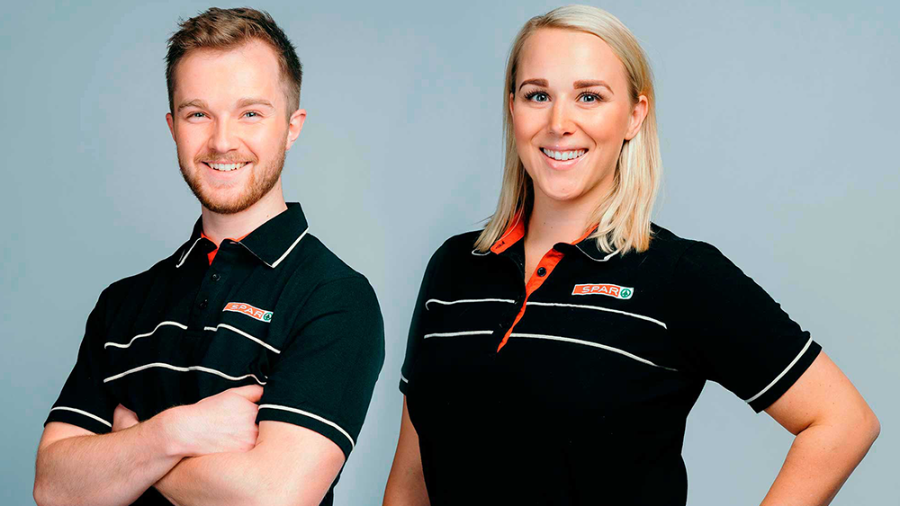 Smilende SPAR-ansatte