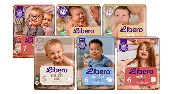 Ulike libero-bleiepakker