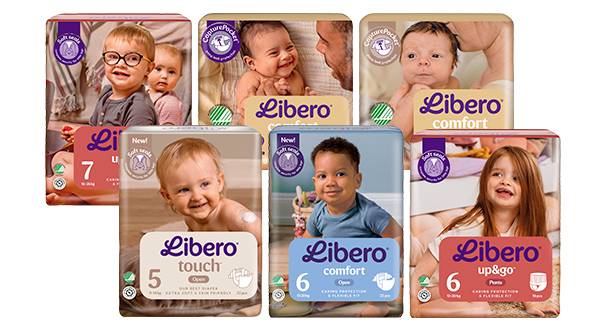 Ulike libero-bleiepakker